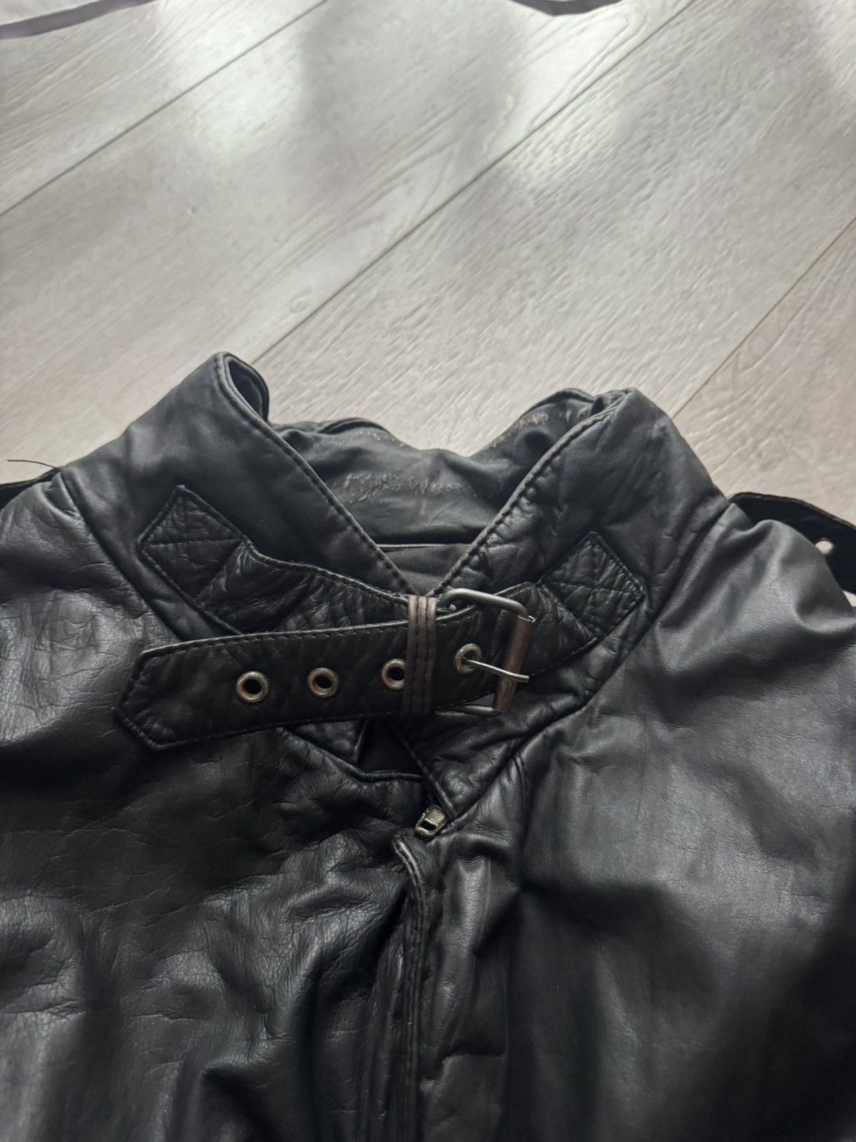 Genuine Leather Vintage Like Balenciaga Cargo Leather Bomber Jacket Hype Size US M / EU 48-50 / 2 - 7 Thumbnail