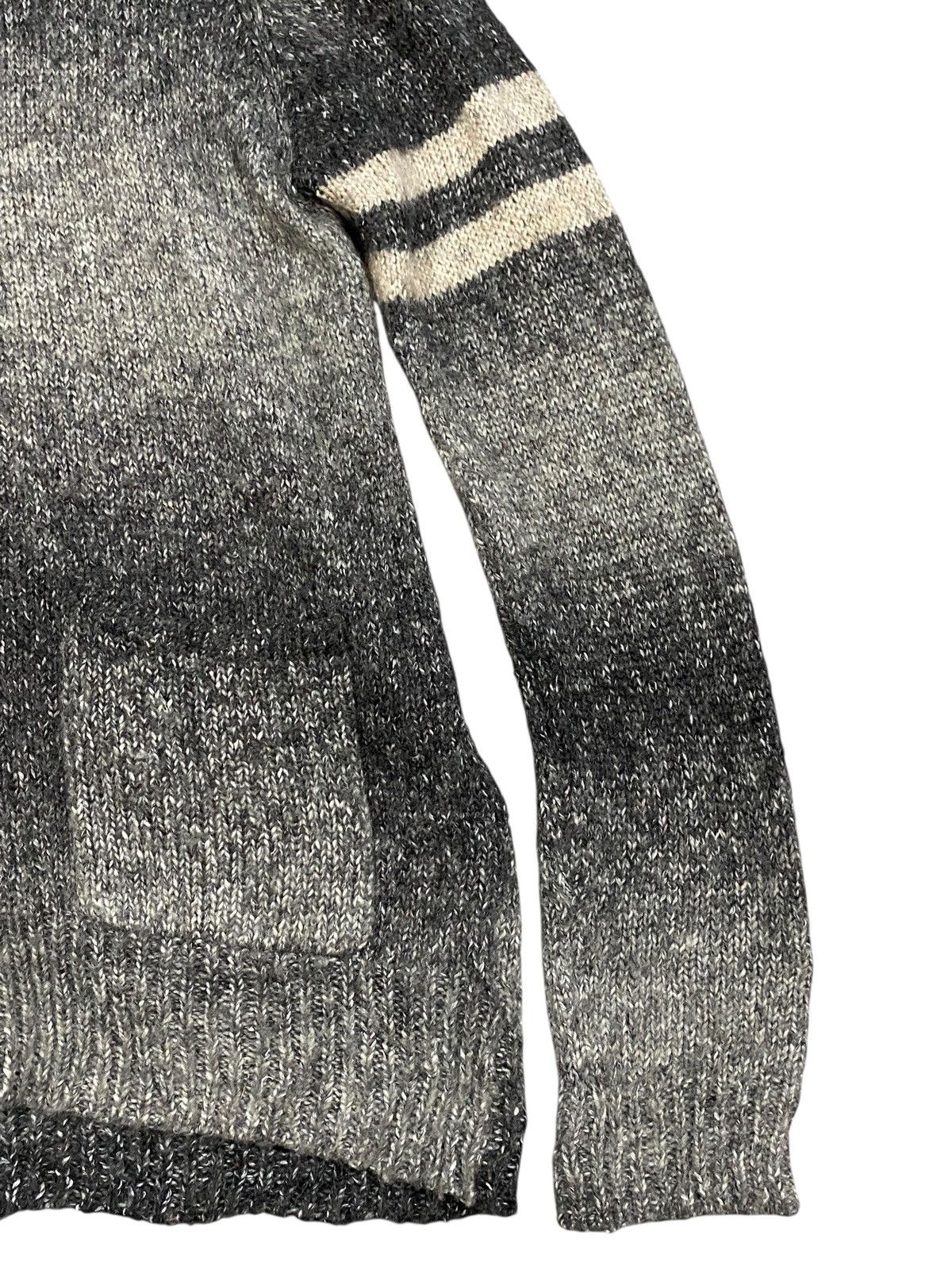 Beams Plus Beams Japan Ombre Gradient Shawl Collar Cardigan Stripe Knit Size US L / EU 52-54 / 3 - 6 Thumbnail