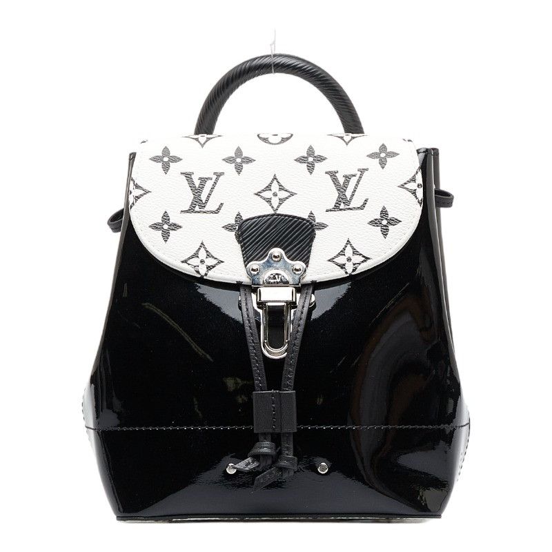 image of Louis Vuitton Vernis Hot Springs Mini Backpack in Black, Women's