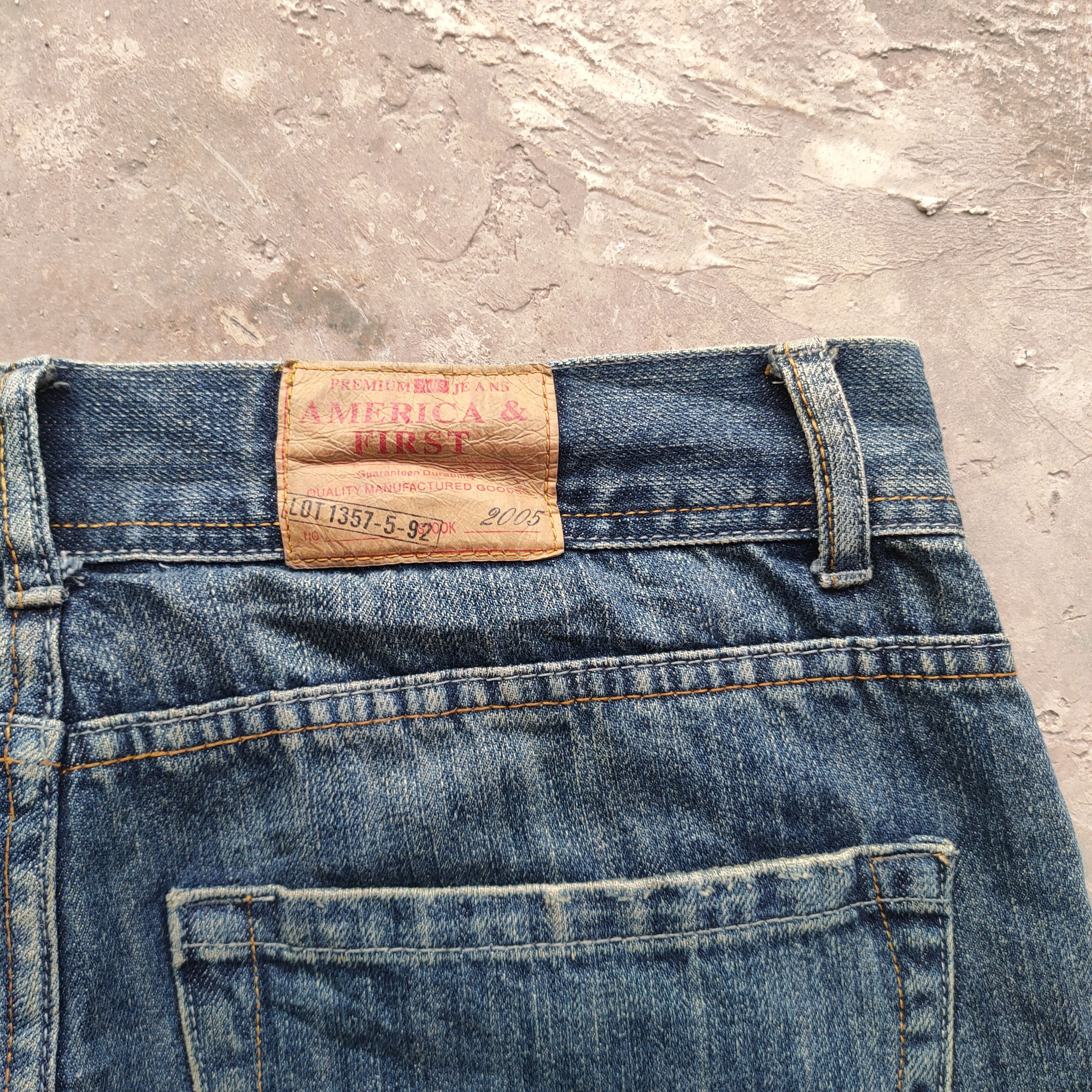 Japanese Brand # VINTAGE A&F DISTRESSED FADED JEANS DENIM PANTS Size US 35 - 10 Thumbnail