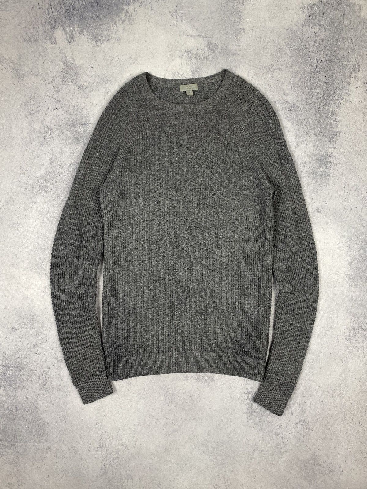 Cos Cos Wool Knit Gray Sweater Sweatshirt Designer Size US S / EU 44-46 / 1 - 2 Thumbnail