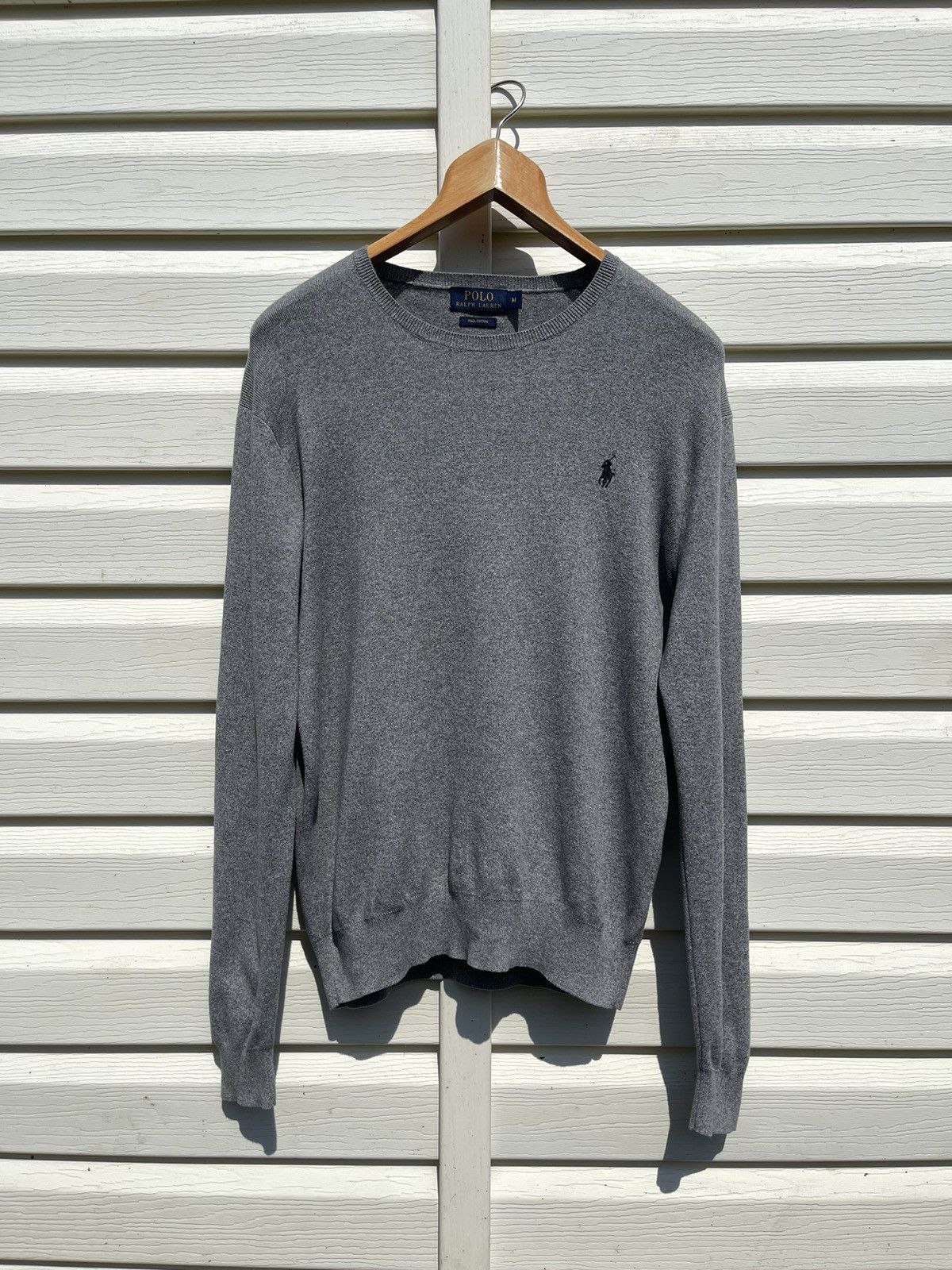 Polo Ralph Lauren Polo Ralph Lauren V-neck PRL Pony Pima Cotton Knit Sweater Size US M / EU 48-50 / 2 - 1 Thumbnail