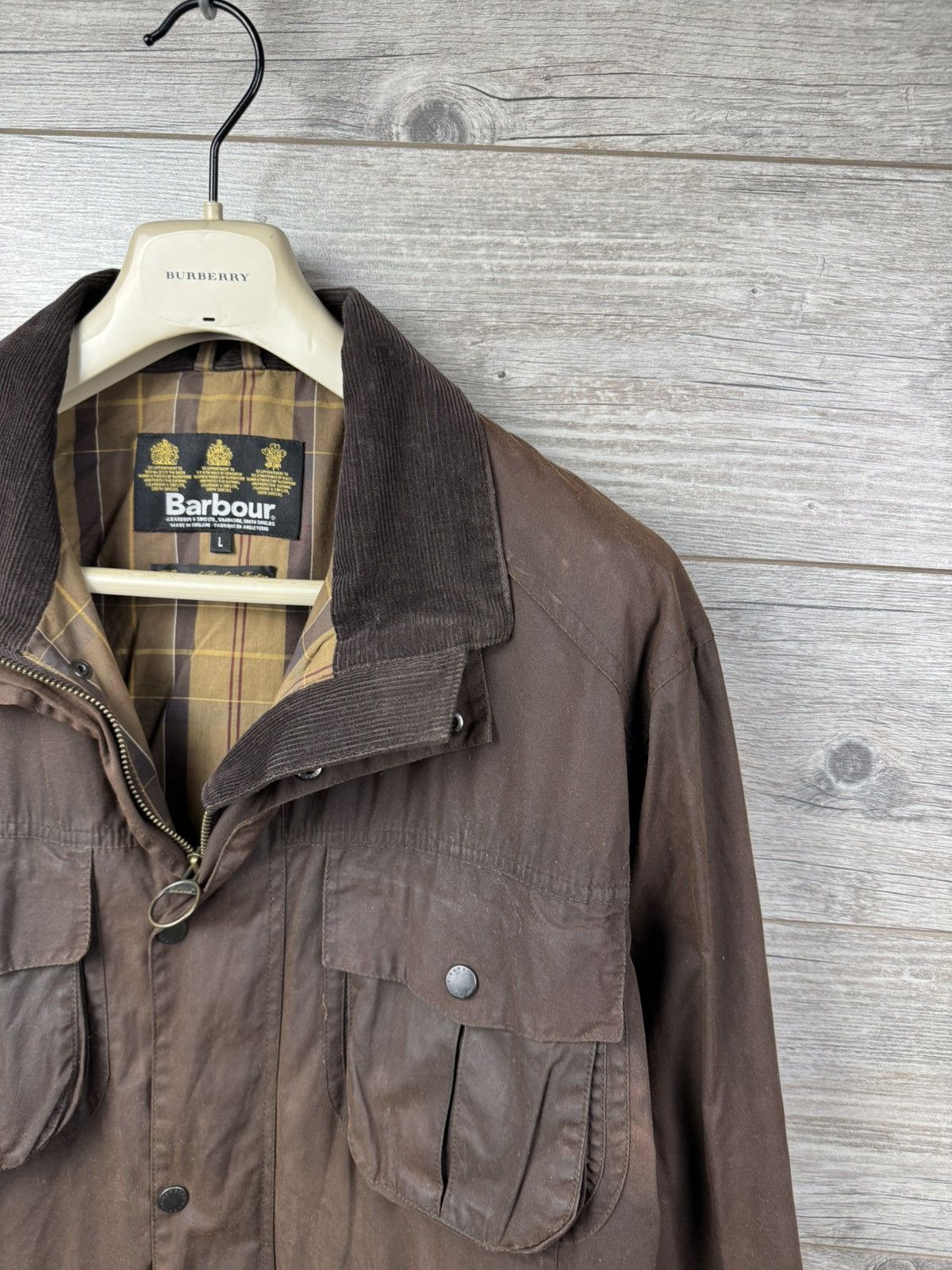 Barbour BARBOUR JACKET VINTAGE A94 FLYWEIGHT WAX UTILITY LARGE Size US L / EU 52-54 / 3 - 23 Thumbnail