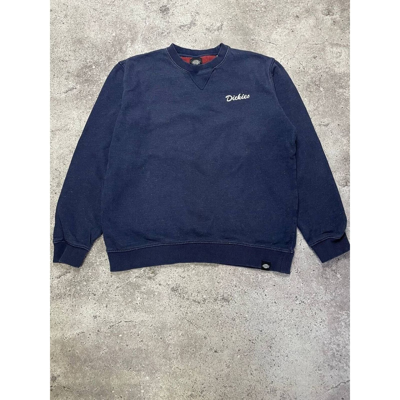 Dickies × Vintage Vintage Dickies Navy Blue Crewneck Sweatshirt Large Size US L / EU 52-54 / 3 - 1 Thumbnail