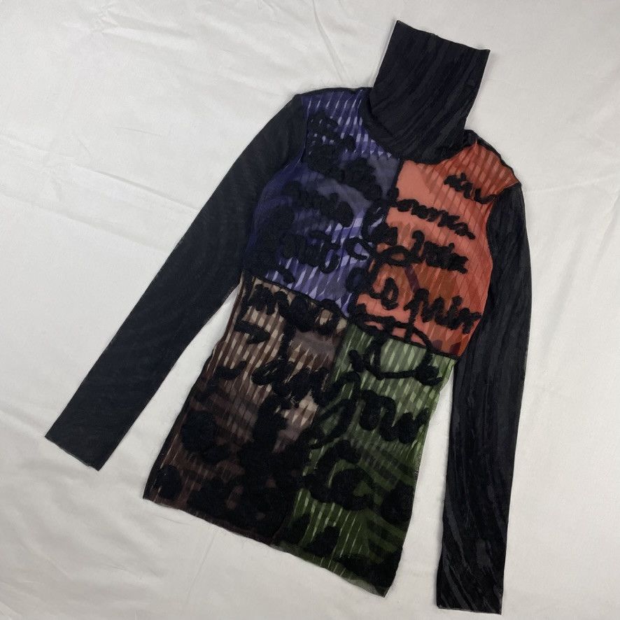 Jean Paul Gaultier AW2001 Jean Paul Gaultier Garbo/Dietrich Mesh Top Vintage Size US M / EU 48-50 / 2 - 3 Thumbnail