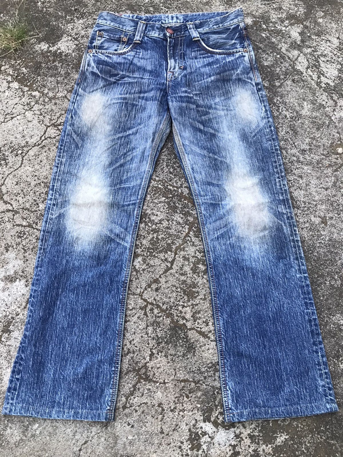 image of Edwin 503 Flare in Blue, Men's (Size 32)