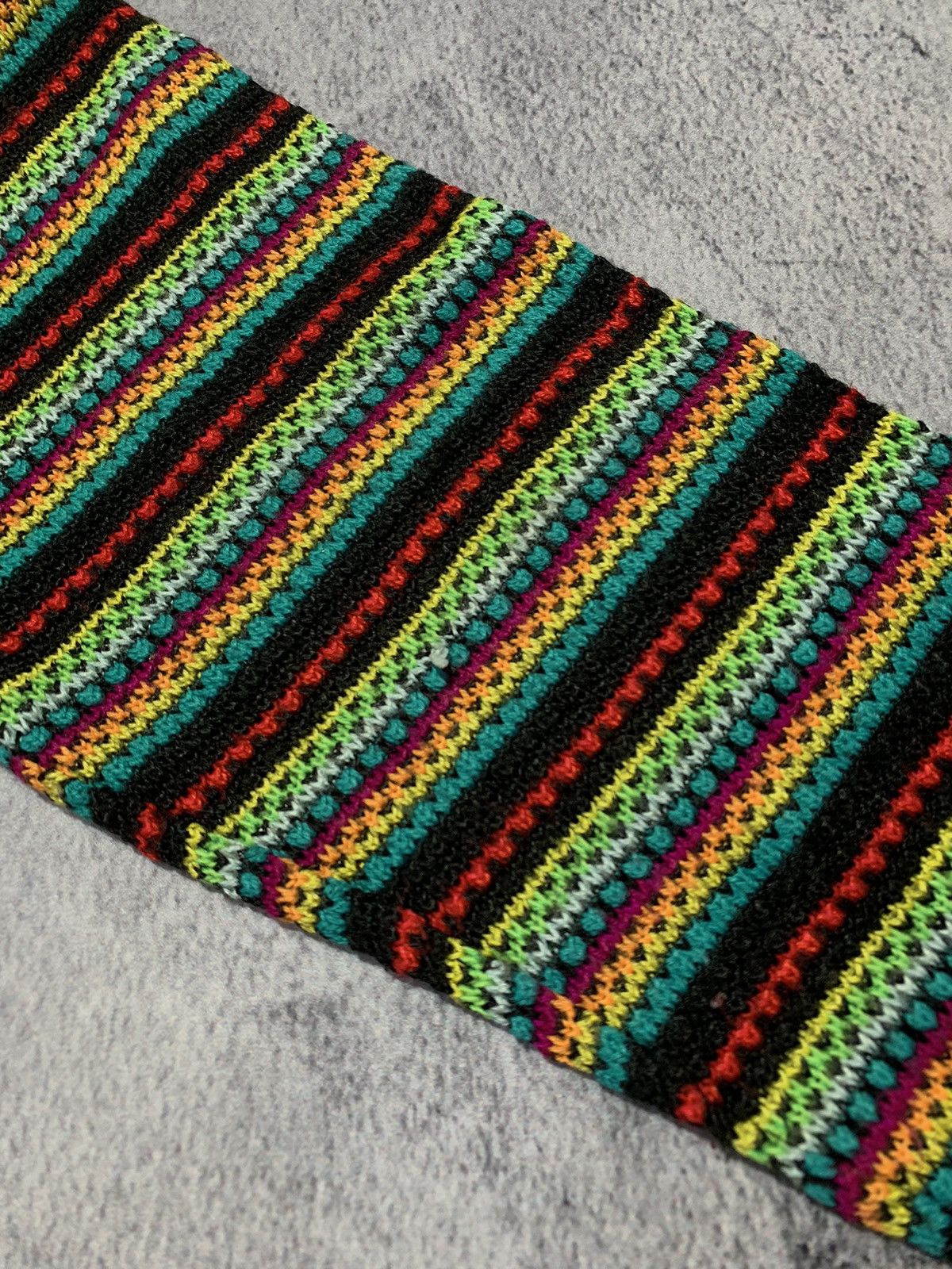 Vintage Vintage 90s Coloured knit striped sweater streetwear size L Size L / US 10 / IT 46 - 8 Thumbnail