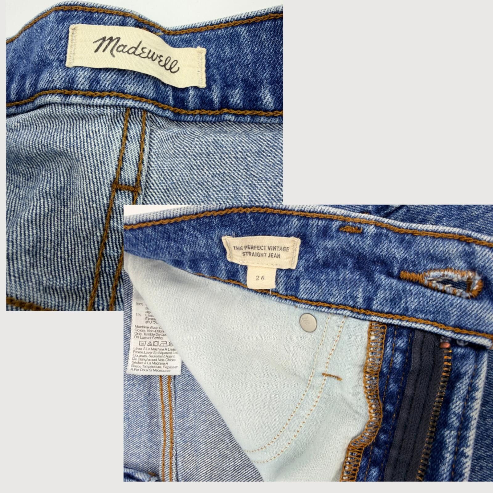 Madewell Madewell Vintage Straight Jeans High Rise Medium Wash 26 Size 26" / US 2 / IT 38 - 4 Thumbnail