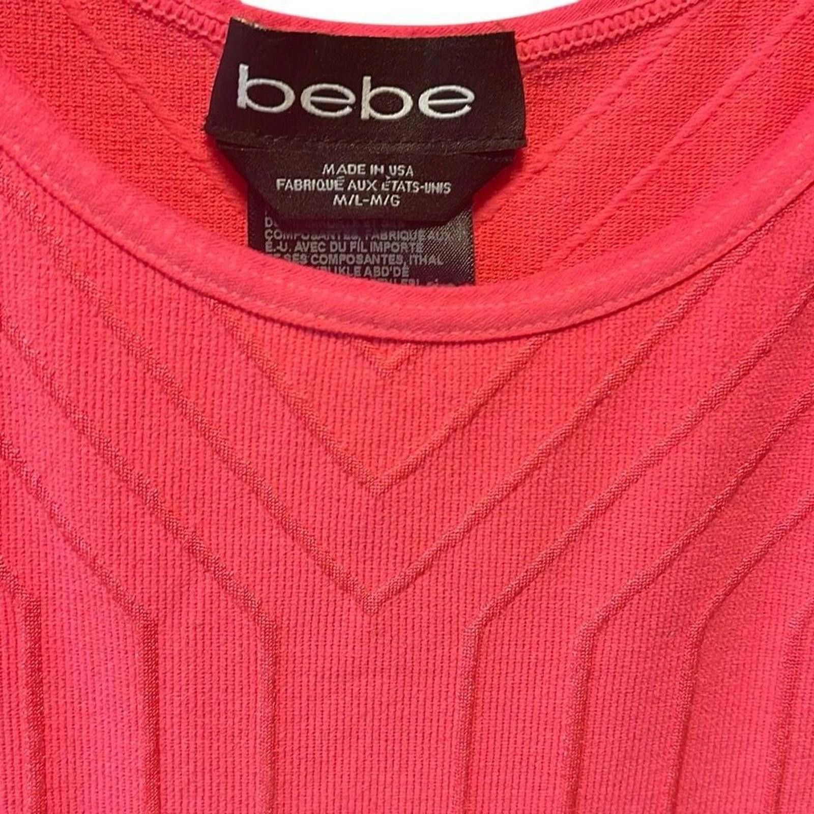 United Colors Of Benetton Bebe body con dress hot pink m/l Size L / US 10 / IT 46 - 4 Thumbnail