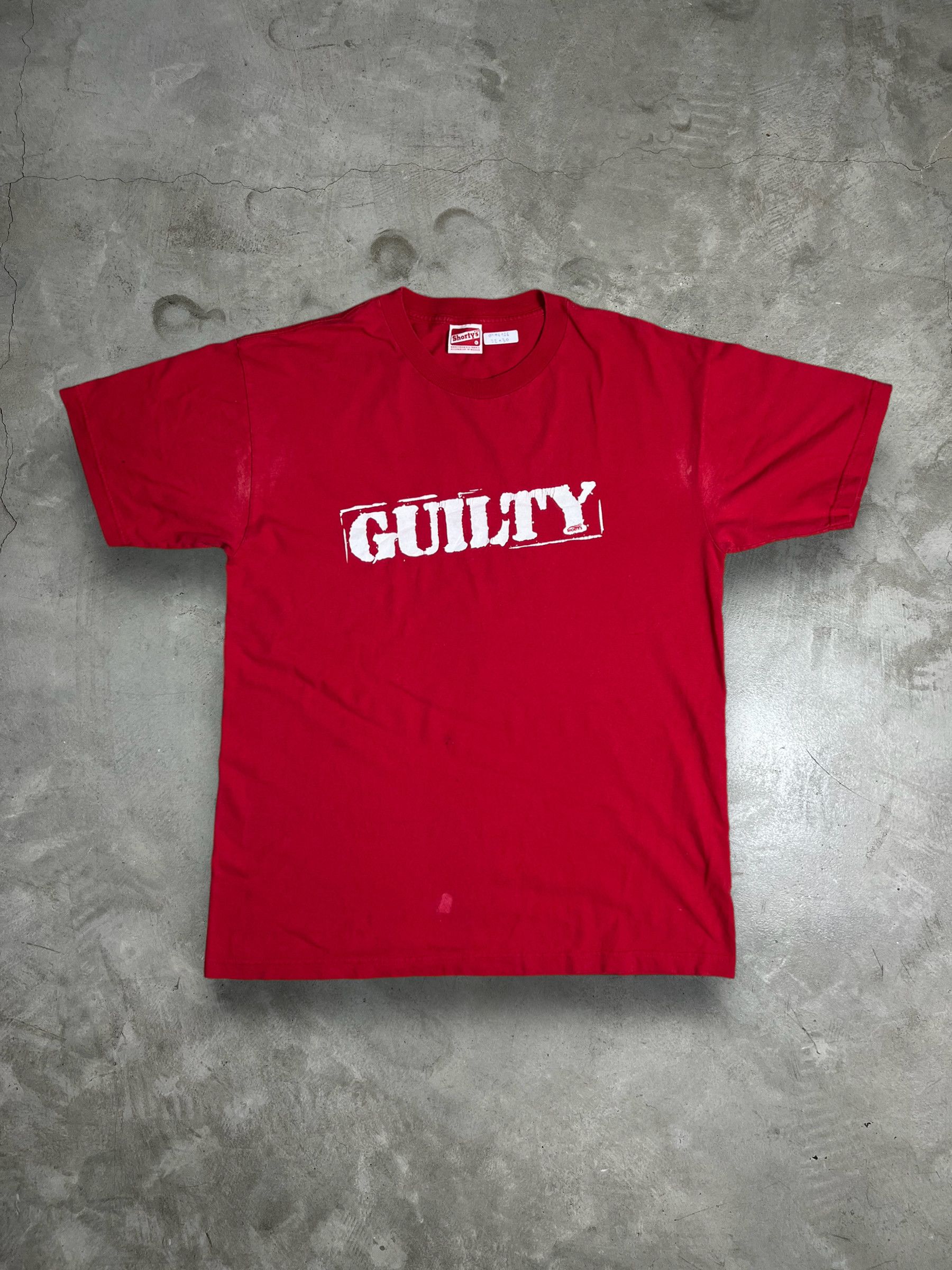Shorty's Skateboards Vintage Shorty's Skateboards Guilty Tee (L) GTME126 Size US L / EU 52-54 / 3 - 1 Thumbnail