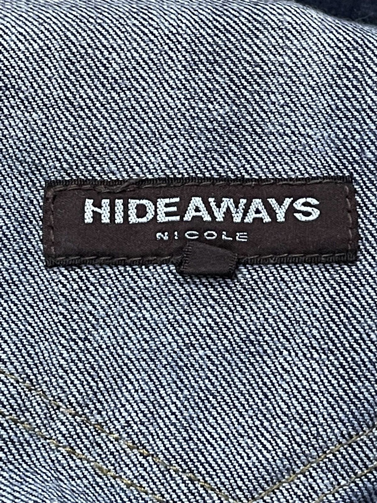 HIDEAWAYS × If Six Was Nine × Le Grande Bleu (L.G.B.) Hideaways Japan Leather Trimmed Pocket Whiskers Flare Jeans Size US 32 / EU 48 - 18 Thumbnail