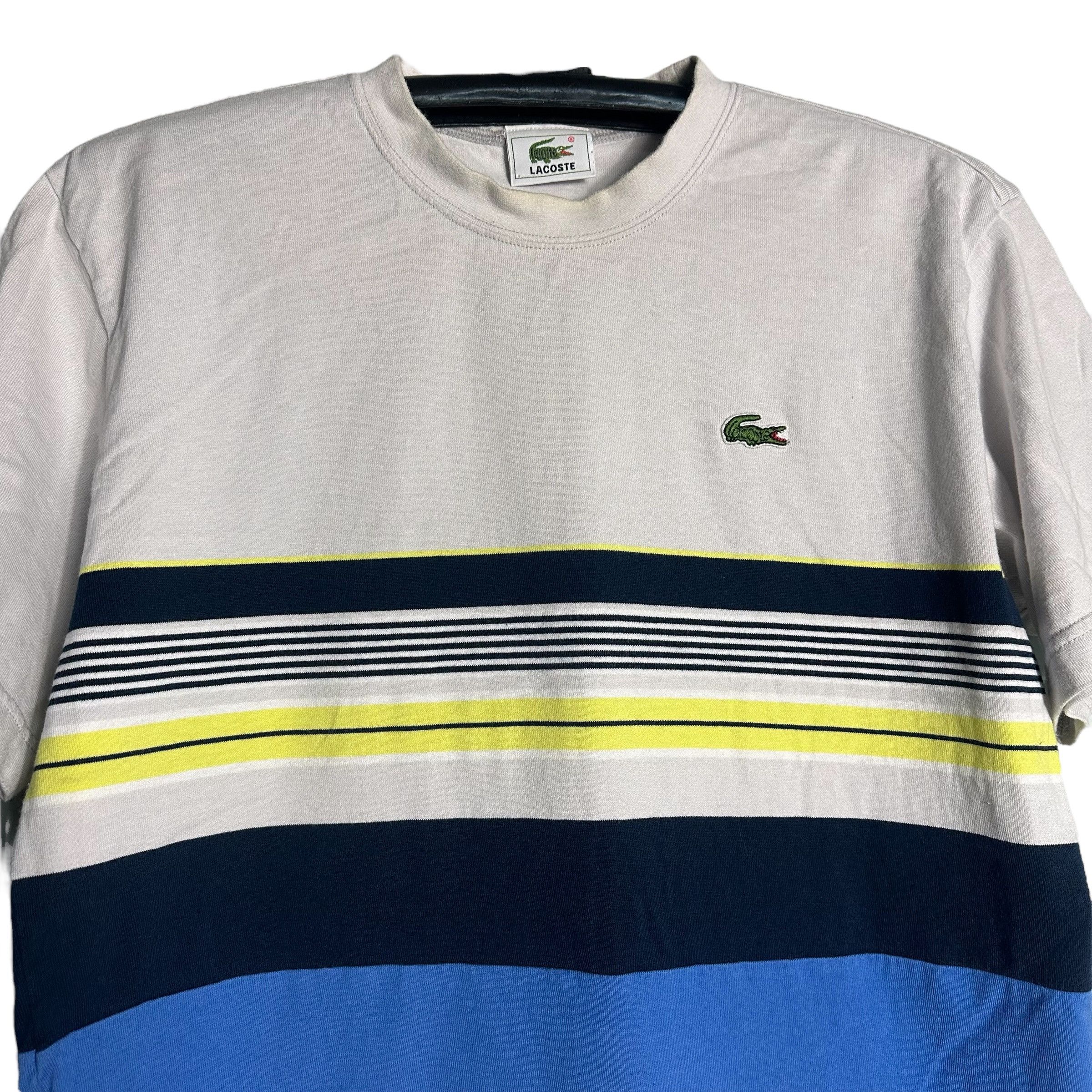 Lacoste 🔥RARE🔥Vintage Lacoste Striped Elegance Style Tshirt Size US L / EU 52-54 / 3 - 2 Thumbnail