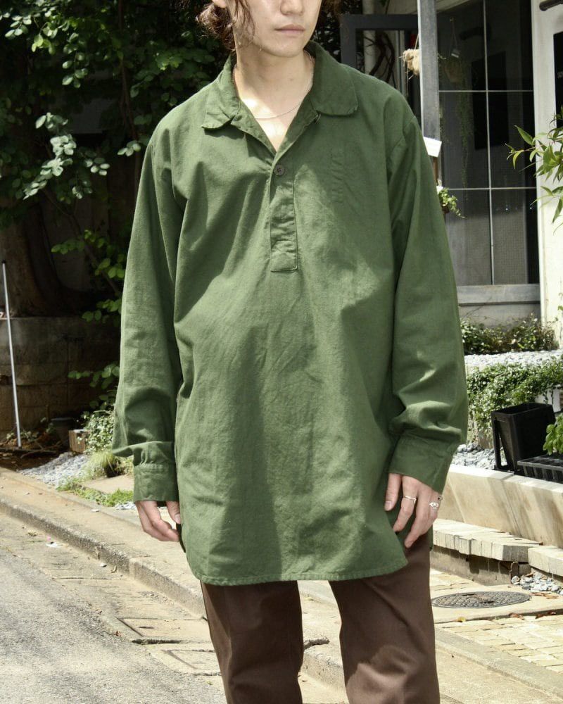 Vintage Vintage 1960 Swedish Army M55 Pullover Shirt Size US XL / EU 56 / 4 - 1 Thumbnail