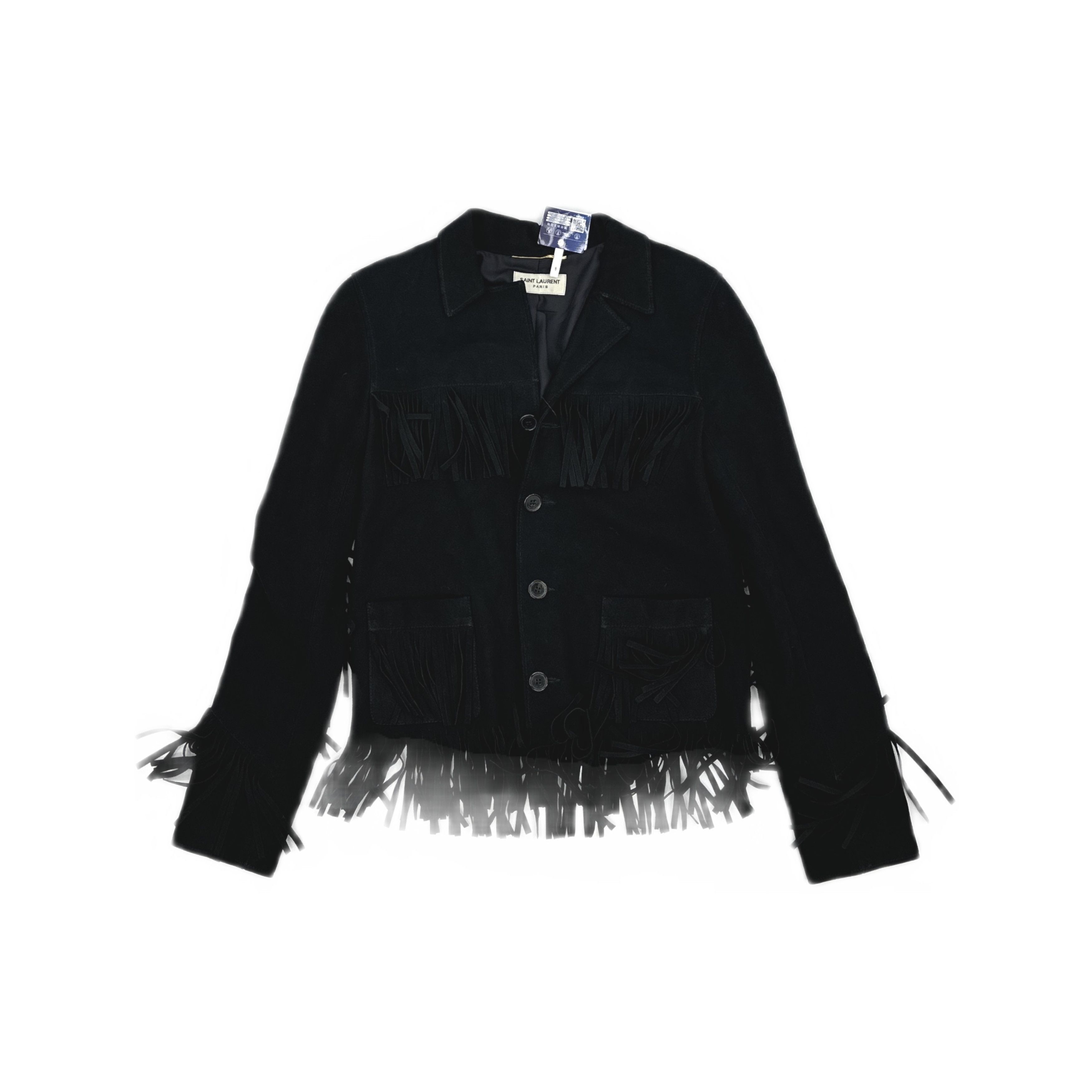 Saint Laurent Paris Saint Laurent Suede Fringe Jacket Size 34 Size XS / US 0-2 / IT 36-38 - 1 Thumbnail