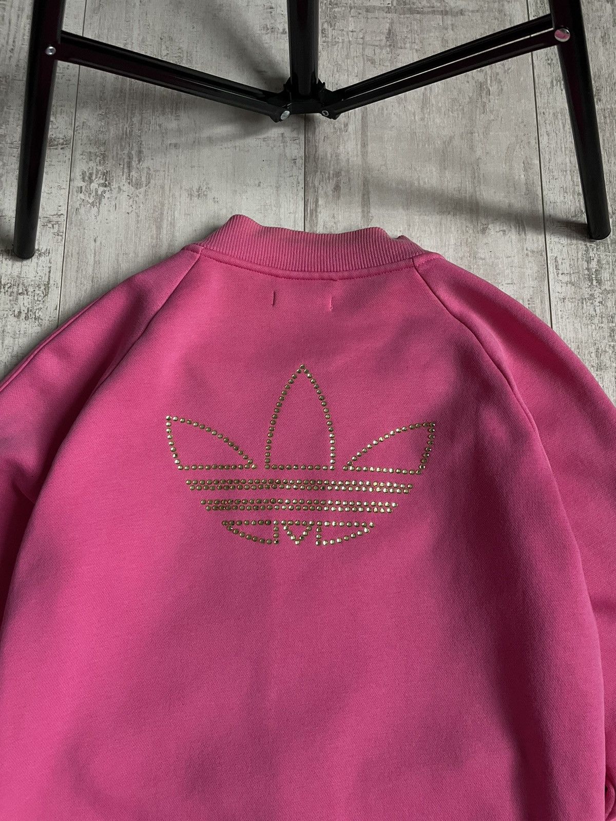 Adidas Vintage Y2K Adidas 00’s Pink Track Jacket SWAG Big Logo RARE Size US M / EU 48-50 / 2 - 3 Thumbnail