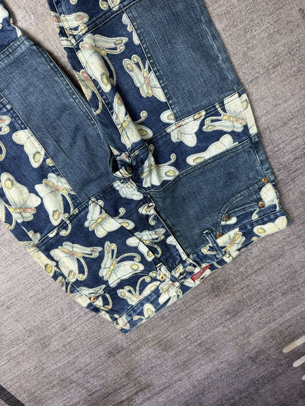 Kapital CHEVIGNON PACT WORK CUT AND PAST DENIM PANTS Size US 29 - 5 Thumbnail