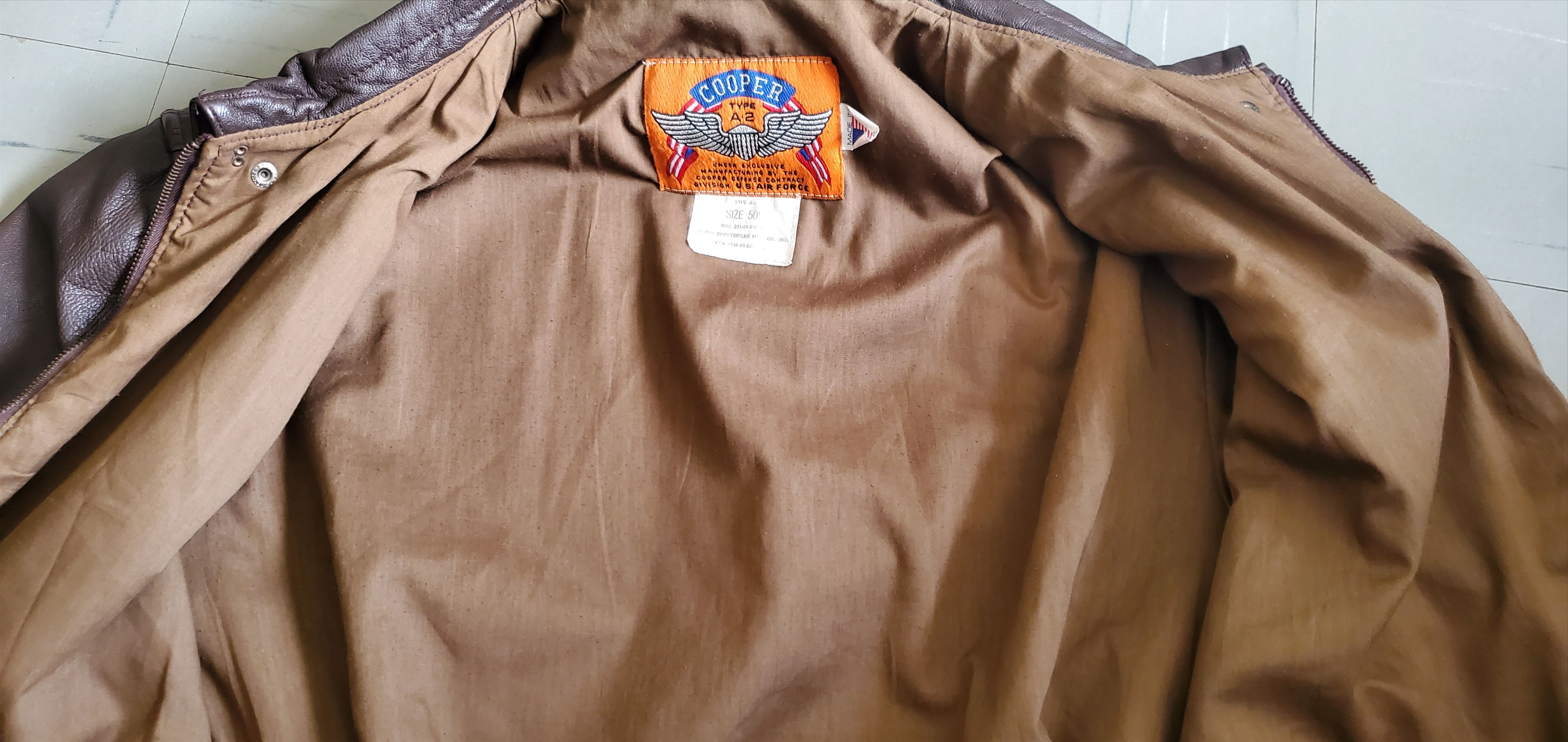 Cooper Cooper A-2 Goatskin Leather Cockpit Jacket Size US M / EU 48-50 / 2 - 5 Thumbnail
