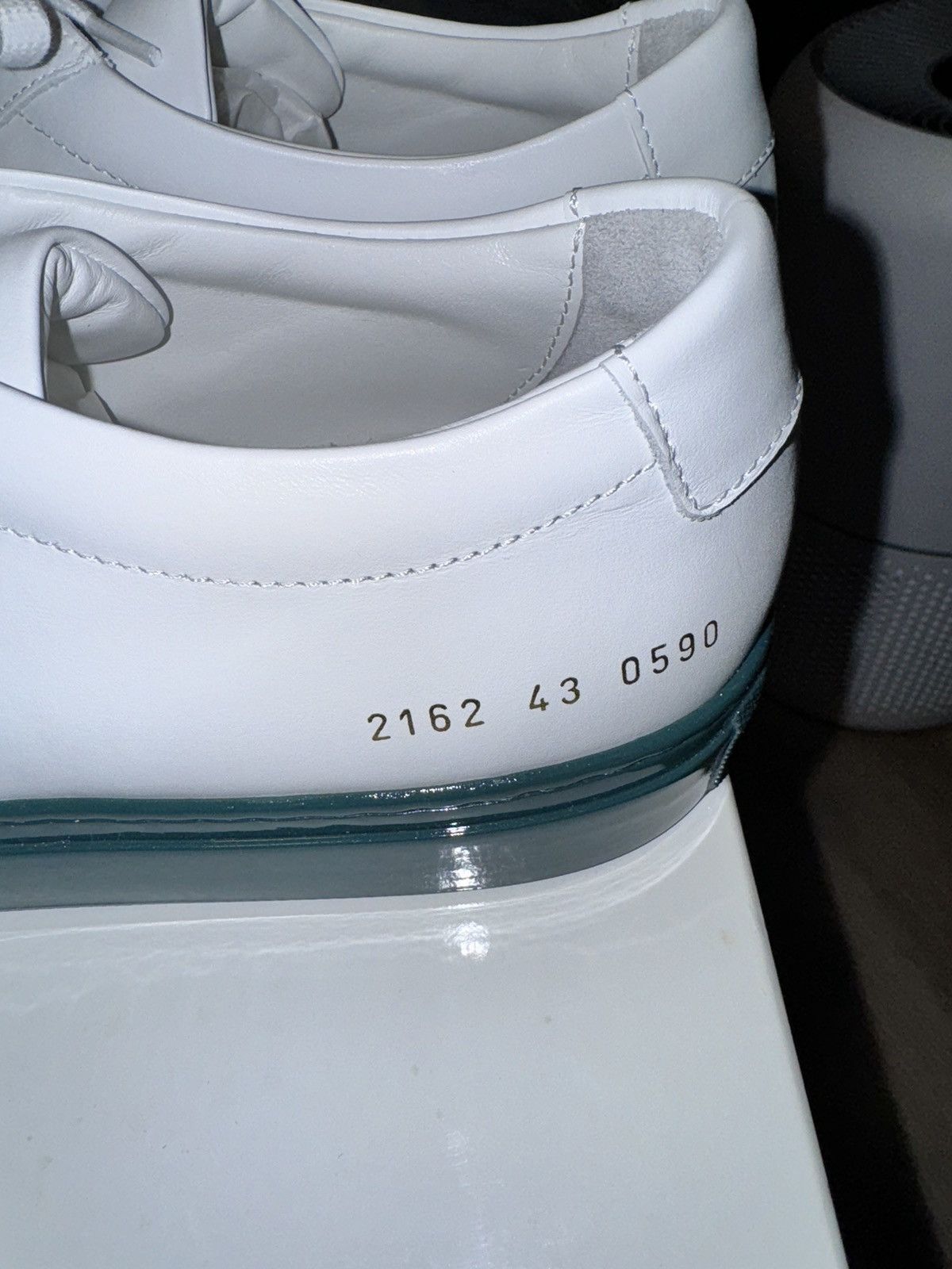 Common Projects Common Projects Original Achilles Low Wht/Green Size US 10 / EU 43 - 5 Thumbnail