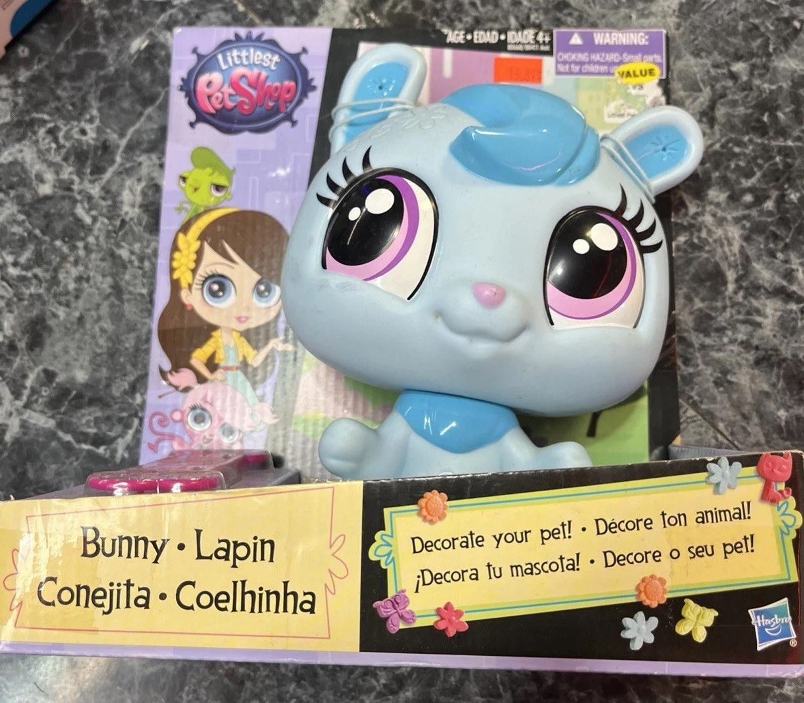Other Littlest Pet Shop Decorate Your Pet Blue Bunny Plastic 8" Size ONE SIZE - 1 Thumbnail