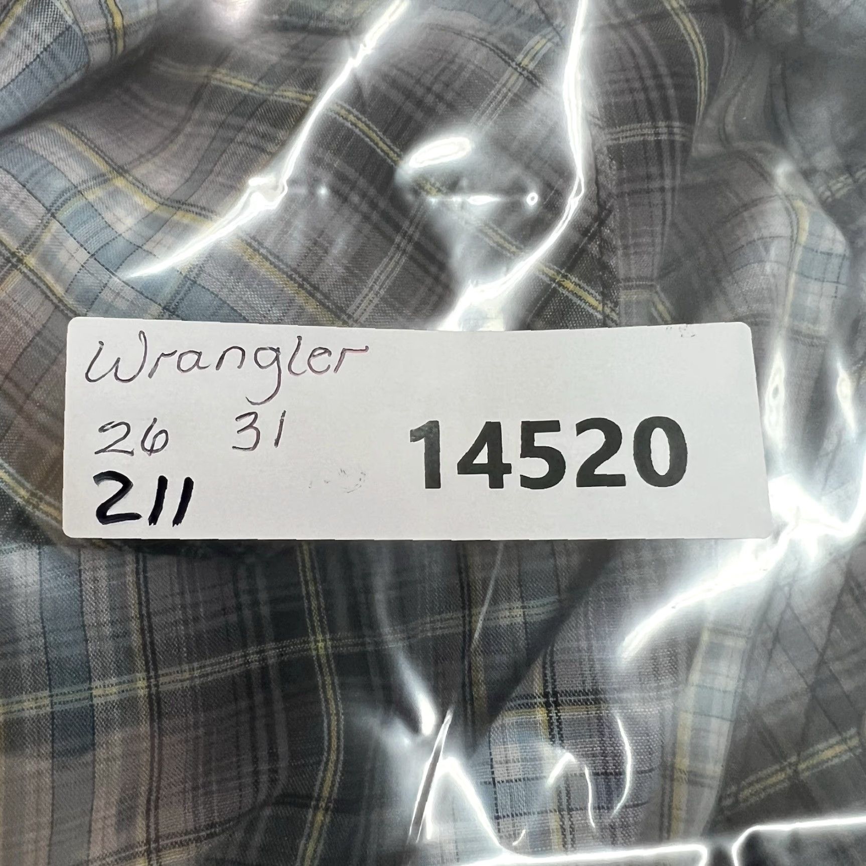 Wrangler VINTAGE Wrangler Western Plaid Shirt Mens XL Short Sleeve Gray/Blue Casual Workwear Western Theme Size US 36 / EU 52 - 8 Thumbnail