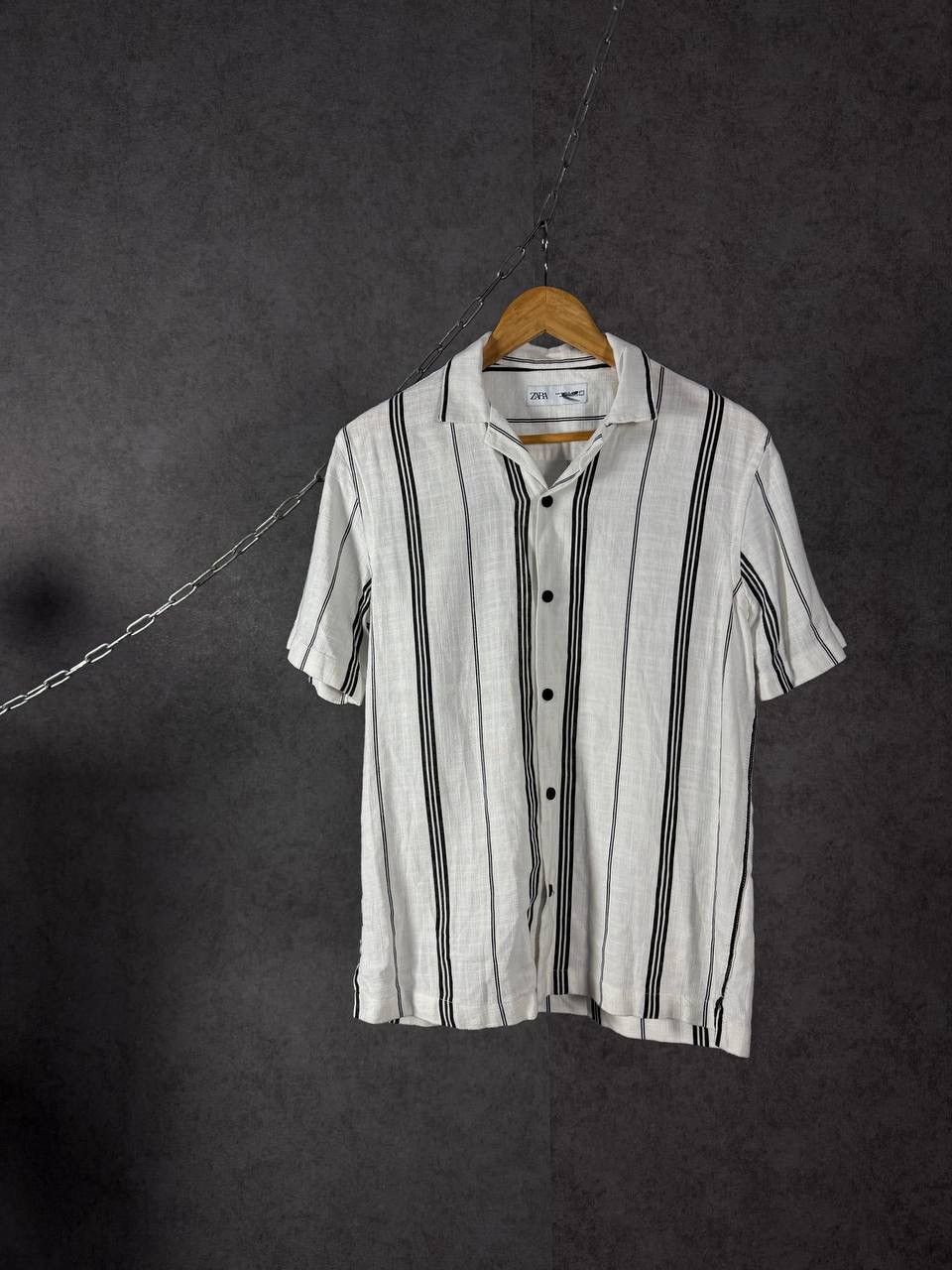 Zara Zara Man designer linen shirt Size US S / EU 44-46 / 1 - 1 Thumbnail