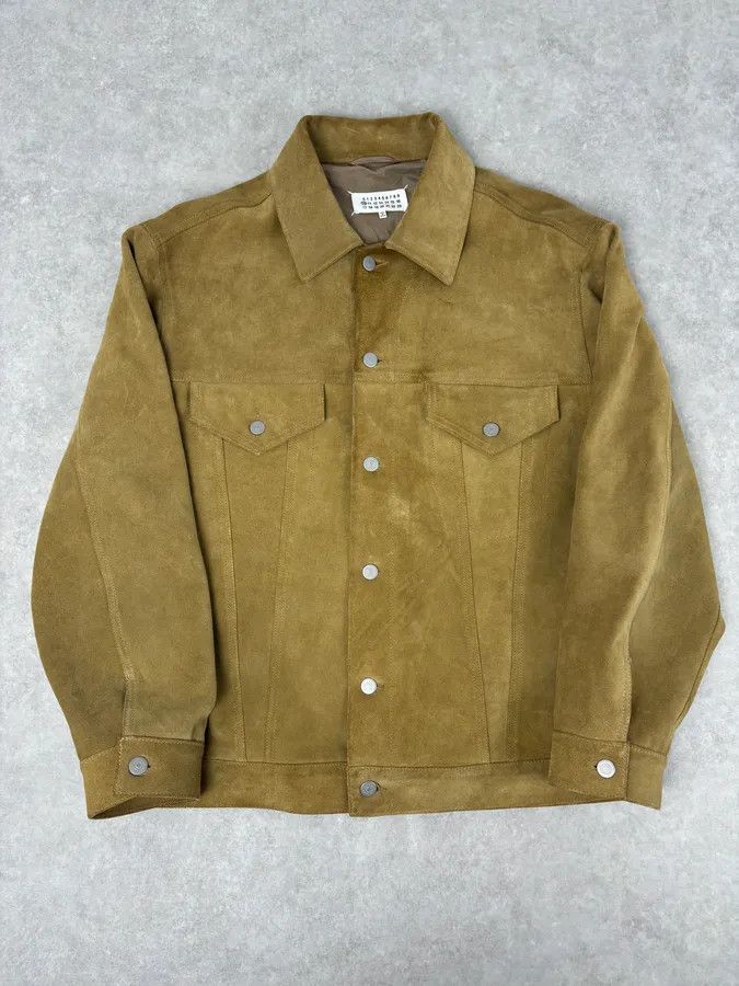 Maison Margiela SS2020 Maison Margiela Beige Suede Trucker Jacket Size US L / EU 52-54 / 3 - 1 Thumbnail