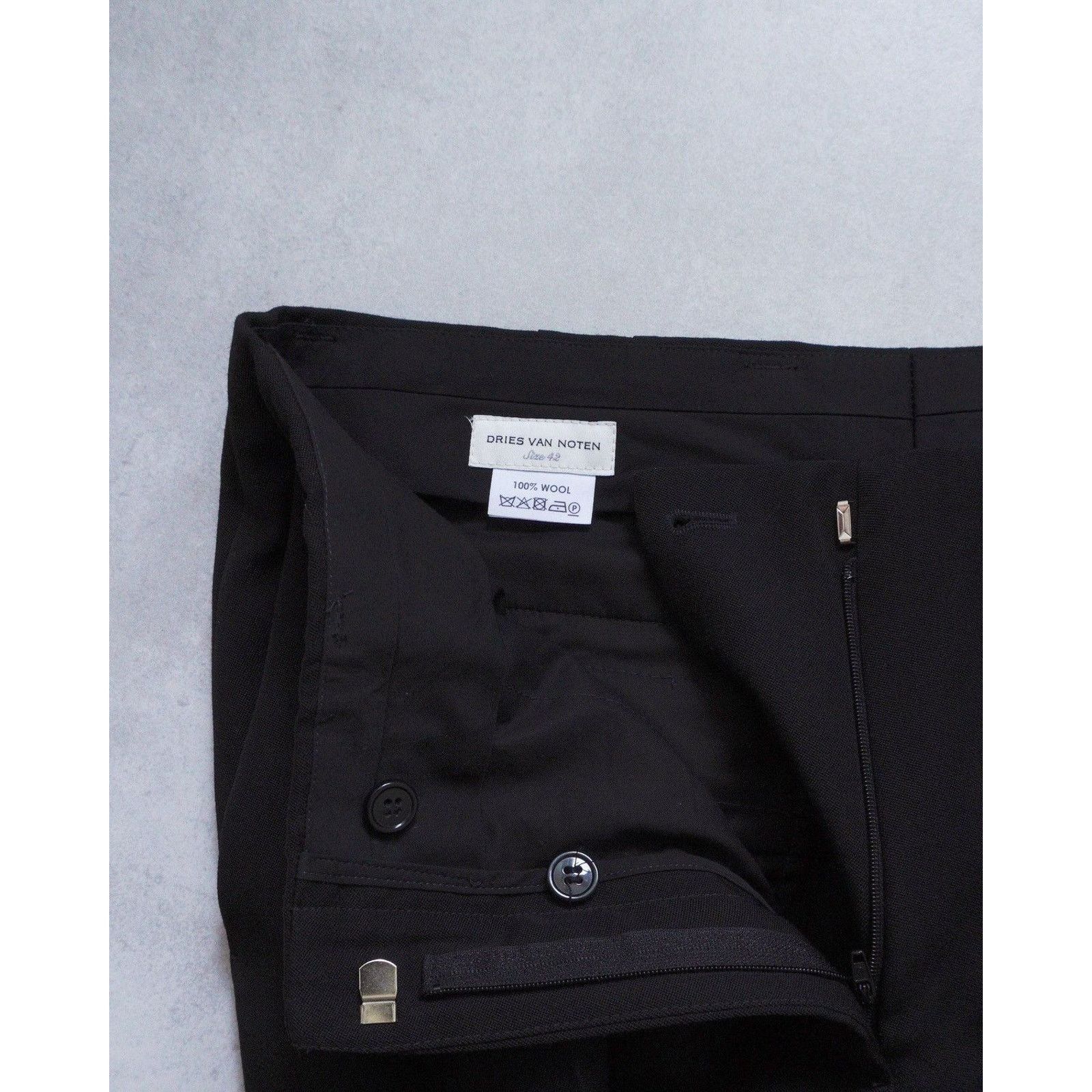 Dries Van Noten Dries van noten classic black wool trousers pants Size 30" / US 8 / IT 44 - 7 Thumbnail
