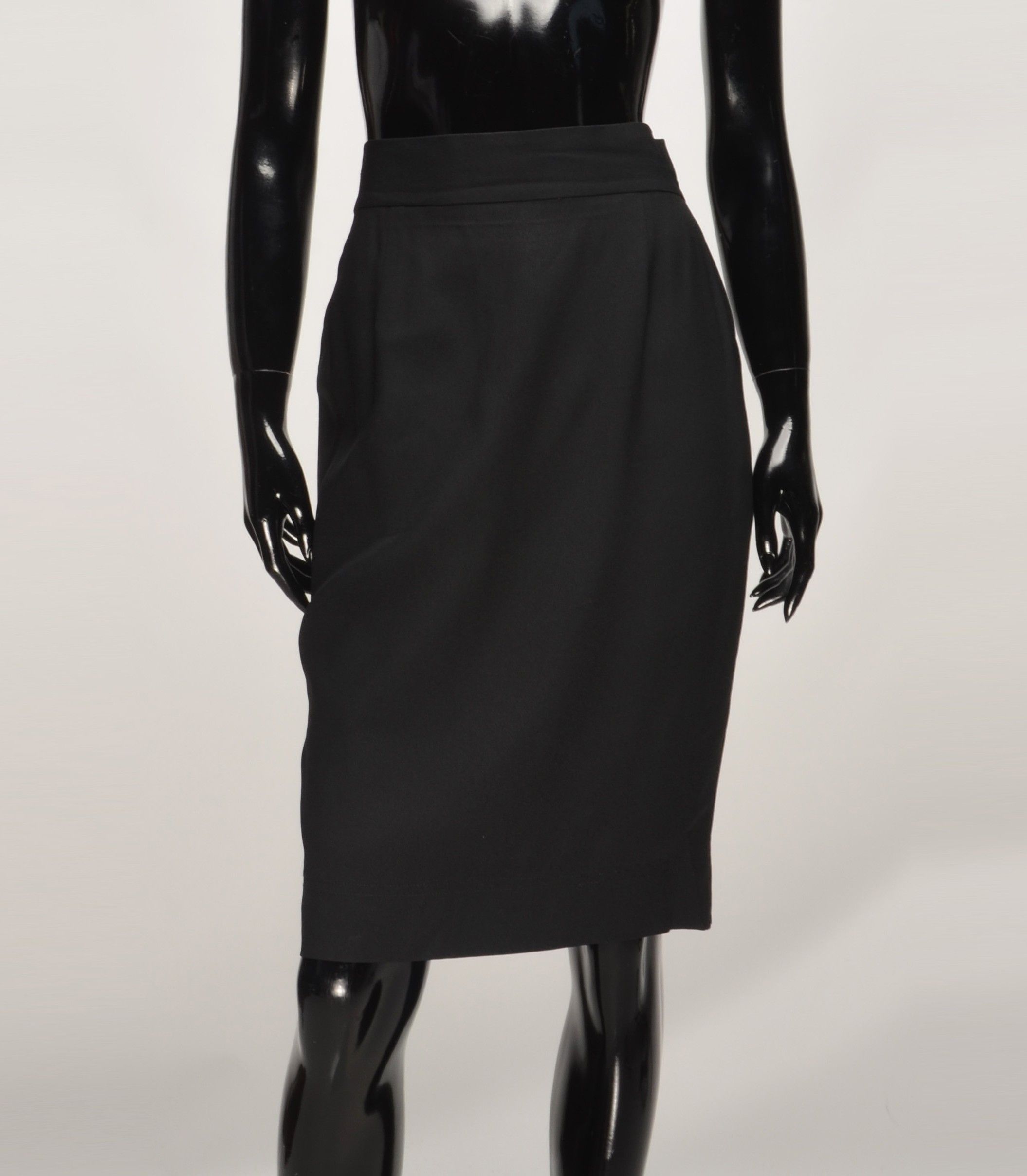 Moschino Moschino Cheap & Chic 90's Black Pencil Skirt Size 27" / US 4 / IT 40 - 1 Thumbnail