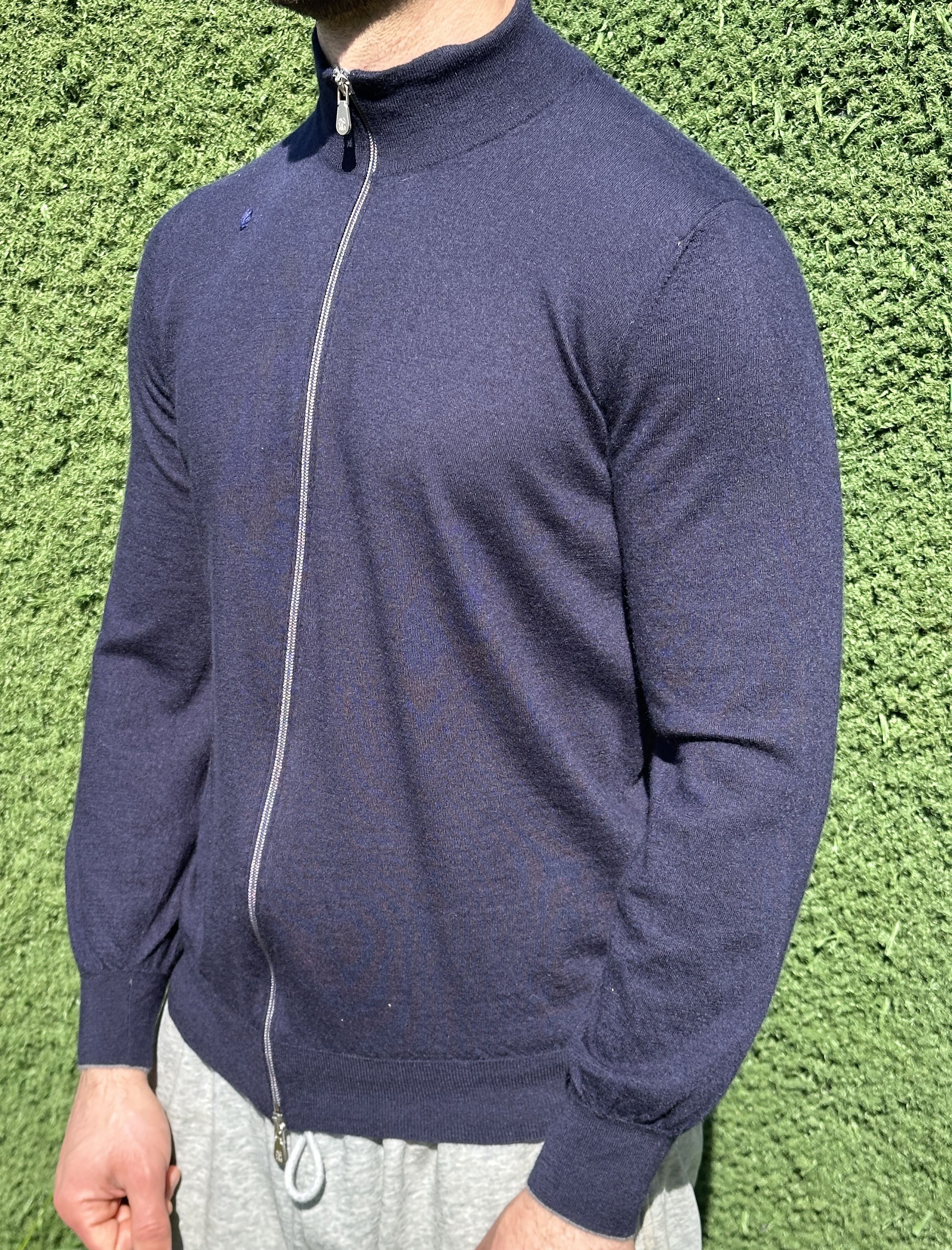 Brunello Cucinelli 1450$ Cashmere Brunello Cucinelli Full Zip Slim Size Xs S Size US XS / EU 42 / 0 - 3 Thumbnail