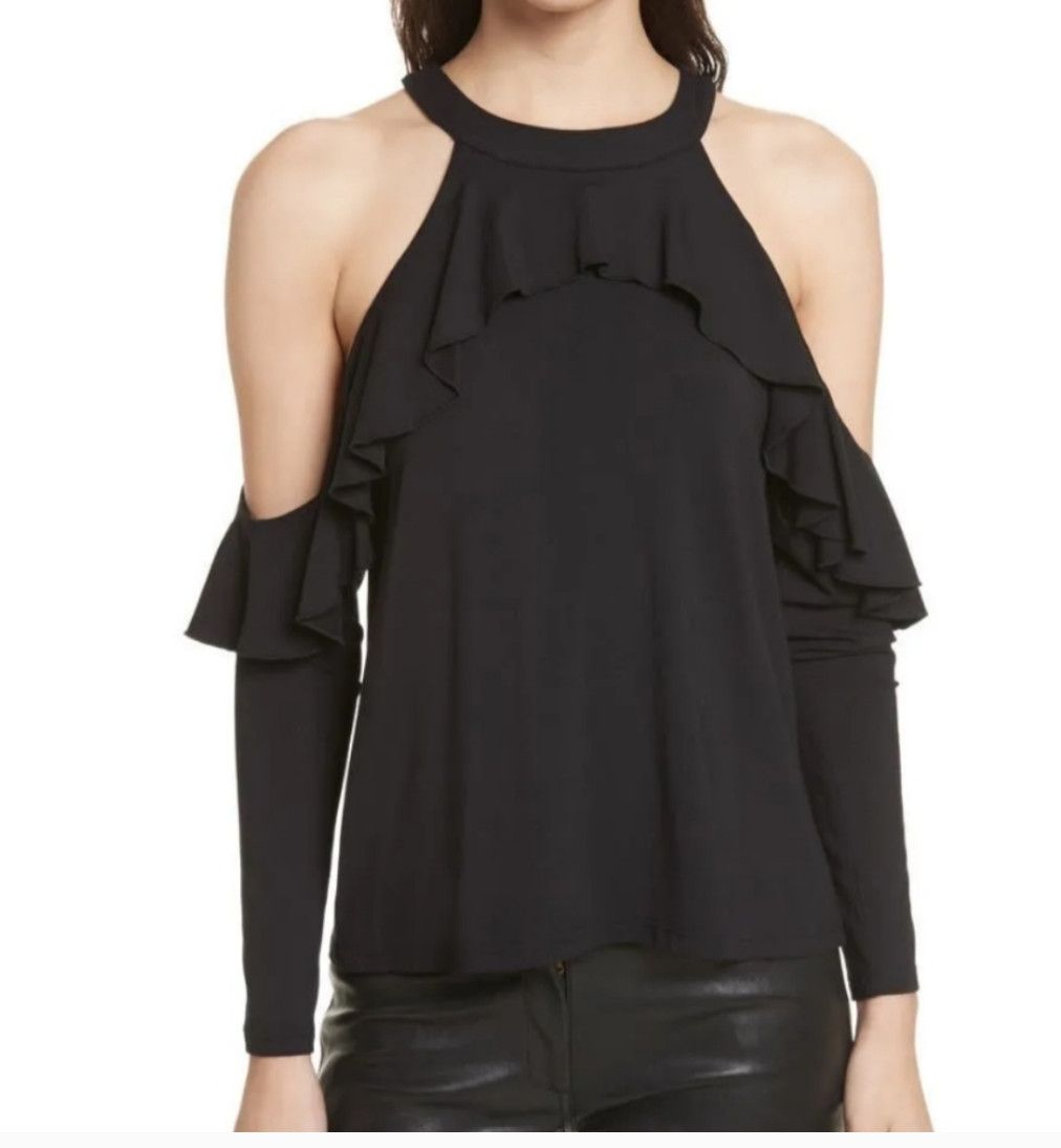 Rebecca Minkoff Rebecca Minkoff cold shoulder black top Size XS / US 0-2 / IT 36-38 - 4 Thumbnail