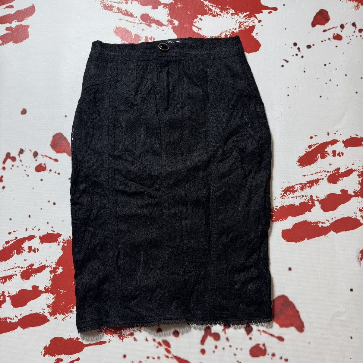 Dolce & Gabbana vintage sexy lace skirt dolce gabbana archival clothing Size 28" / US 6 / IT 42 - 1 Thumbnail