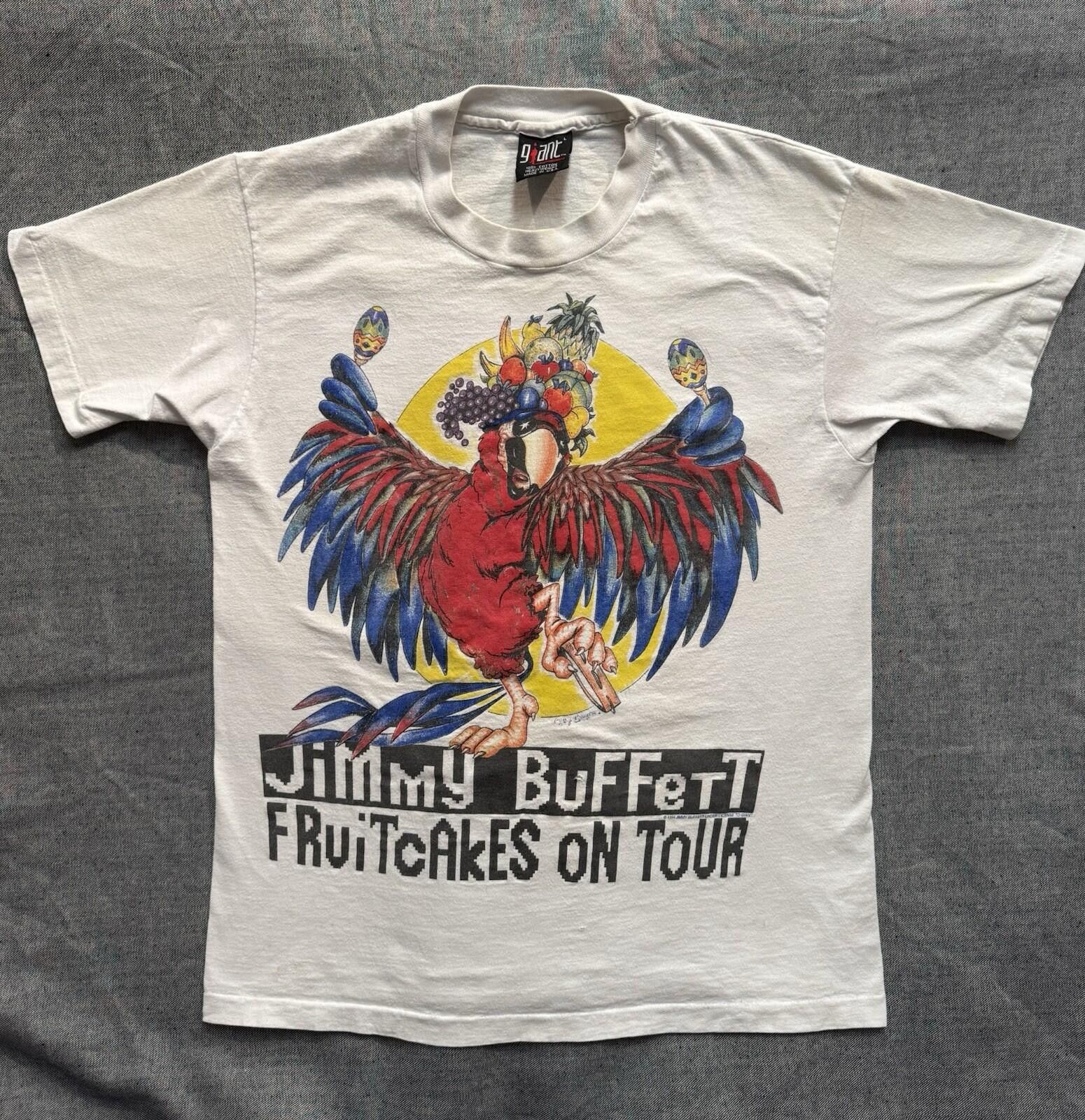 Vintage Vintage Jimmy Buffett Fruitcakes On Tour 1994 Giant Shirt L Size ONE SIZE - 1 Thumbnail