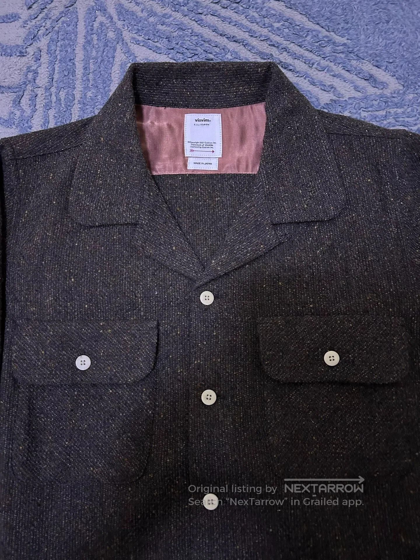 Visvim Visvim 22AW Boomer Donegal Wool Shirt. Size US S / EU 44-46 / 1 - 4 Thumbnail