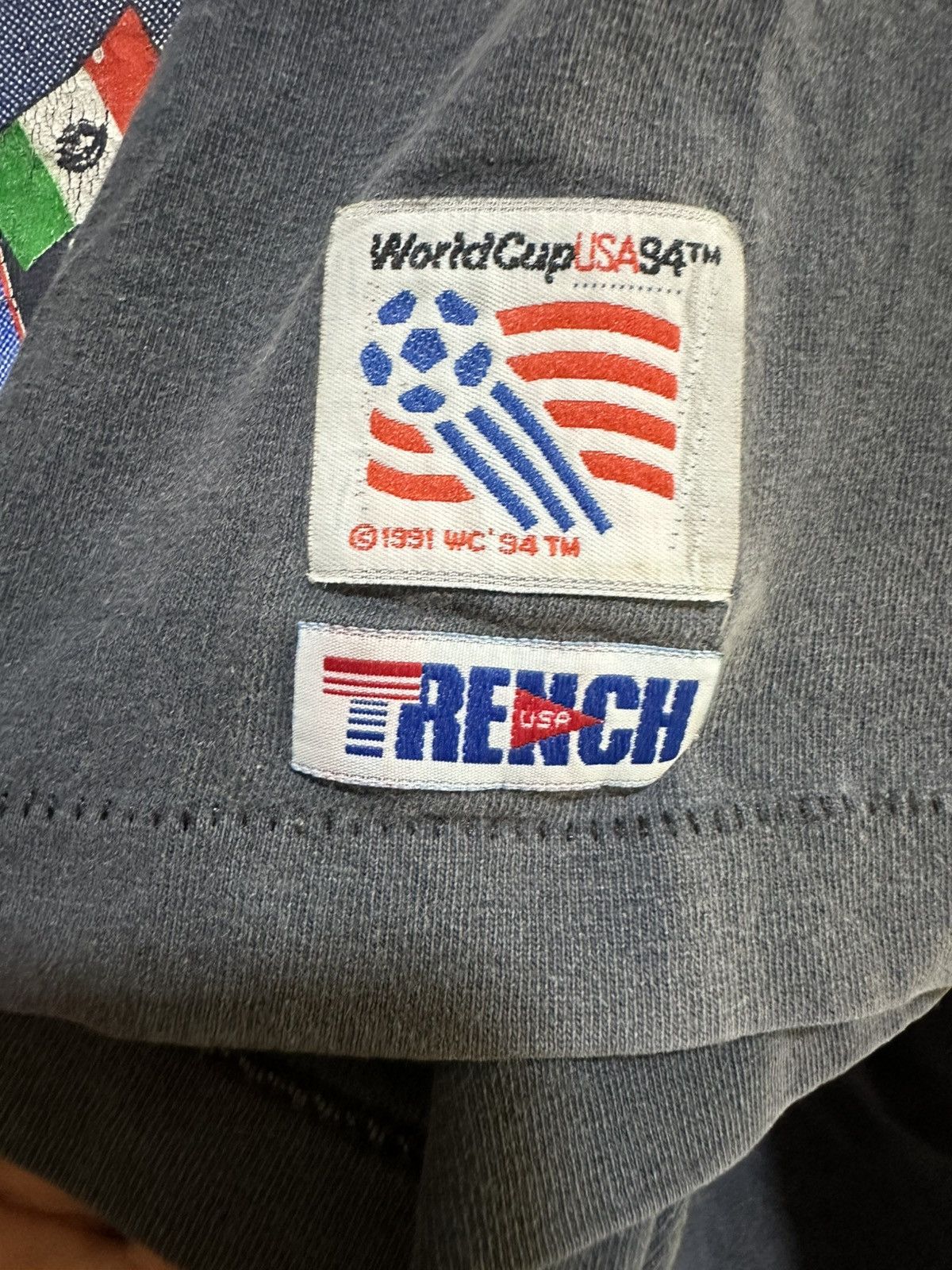 American Trench Thrashed Vintage 90s America World Cup Faded Tee Size US XL / EU 56 / 4 - 6 Thumbnail