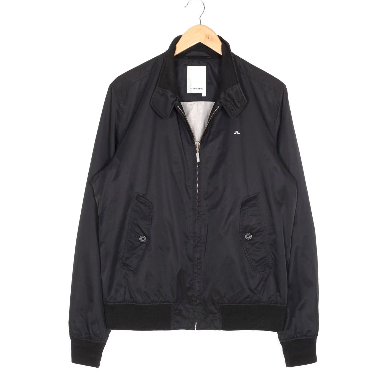 J.Lindeberg J.LINDEBERG Bomber Jacket Men Size L Black MJ6172 Size US L / EU 52-54 / 3 - 2 Thumbnail