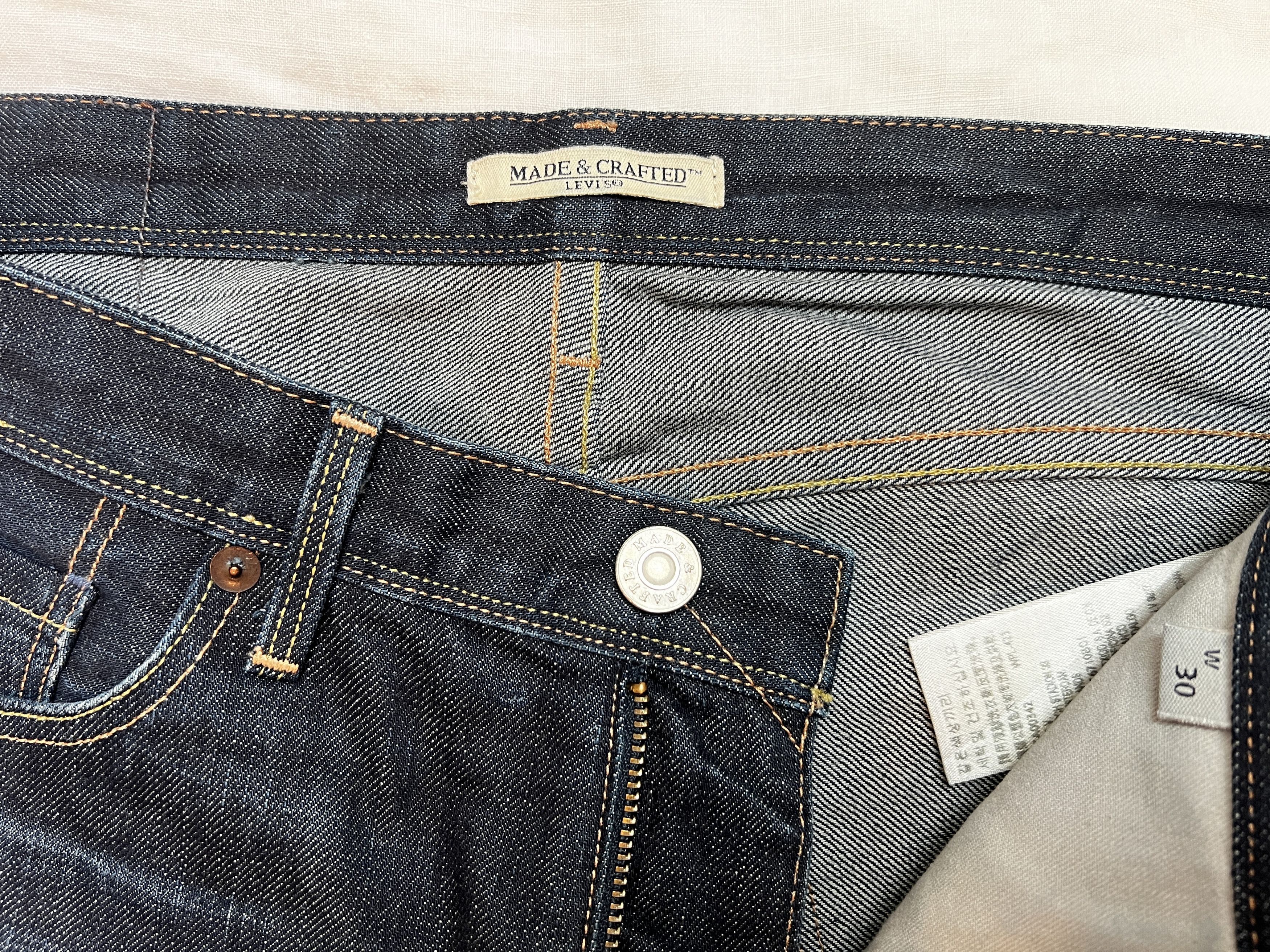 Levi's Made & Crafted Levi’s Made & Crafted 30/34 Navy Blue Denim Jeans Size US 30 / EU 46 - 5 Thumbnail