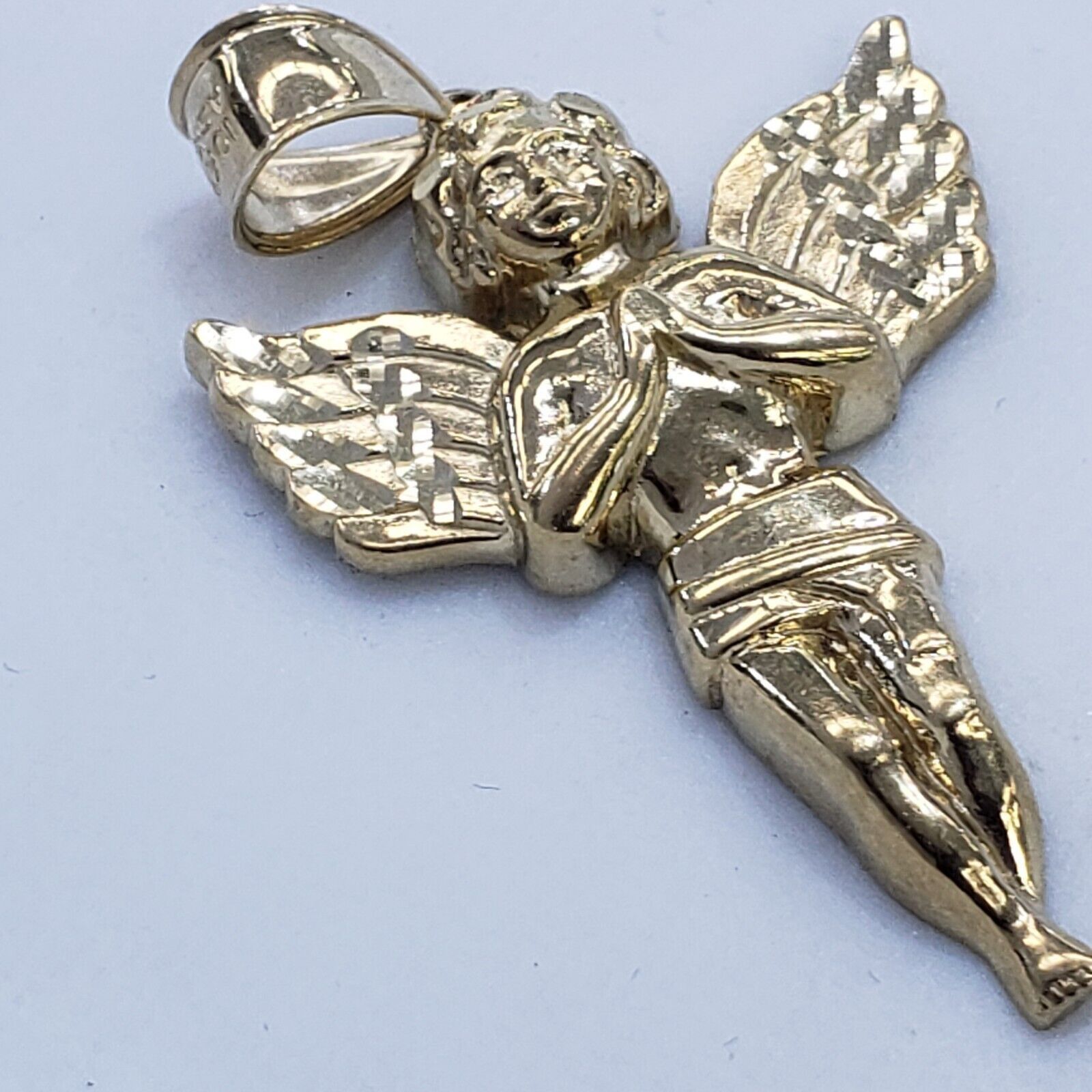 & Other Stories Big Real 10k Gold praying Angel Pendant Charm Size ONE SIZE - 13 Thumbnail