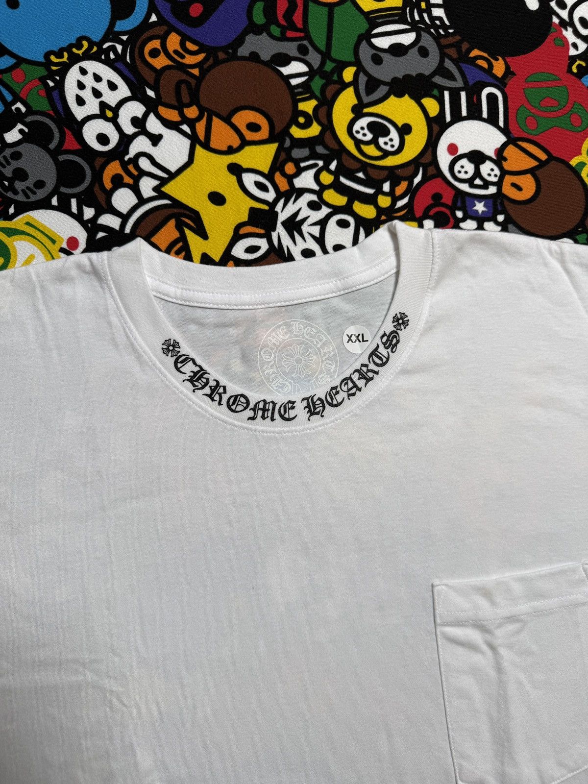 Chrome Hearts Chrome Hearts White Script Logo Long Sleeve Tee Size US XXL / EU 58 / 5 - 3 Thumbnail