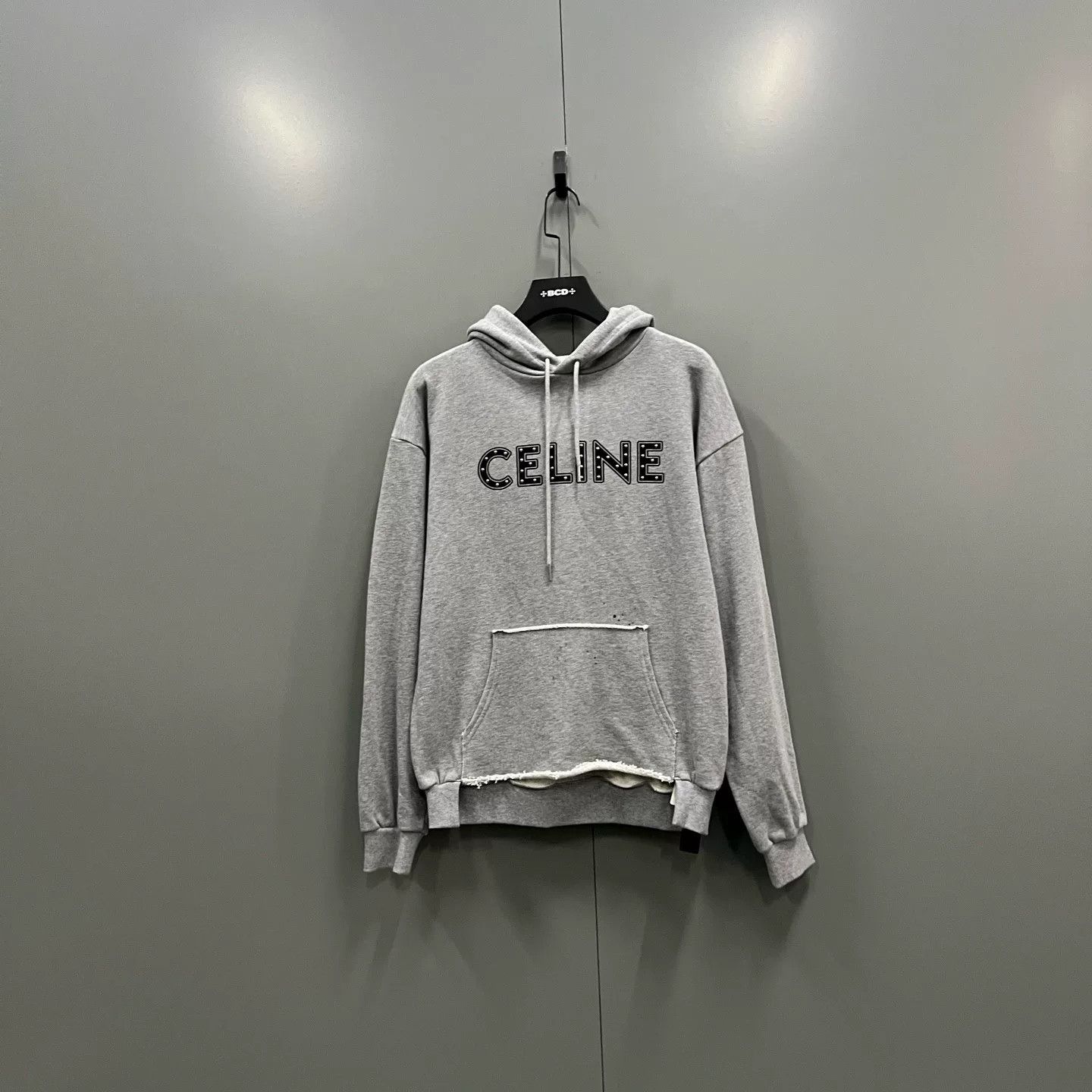Celine Celine Orange Logo Hoodie | Grailed