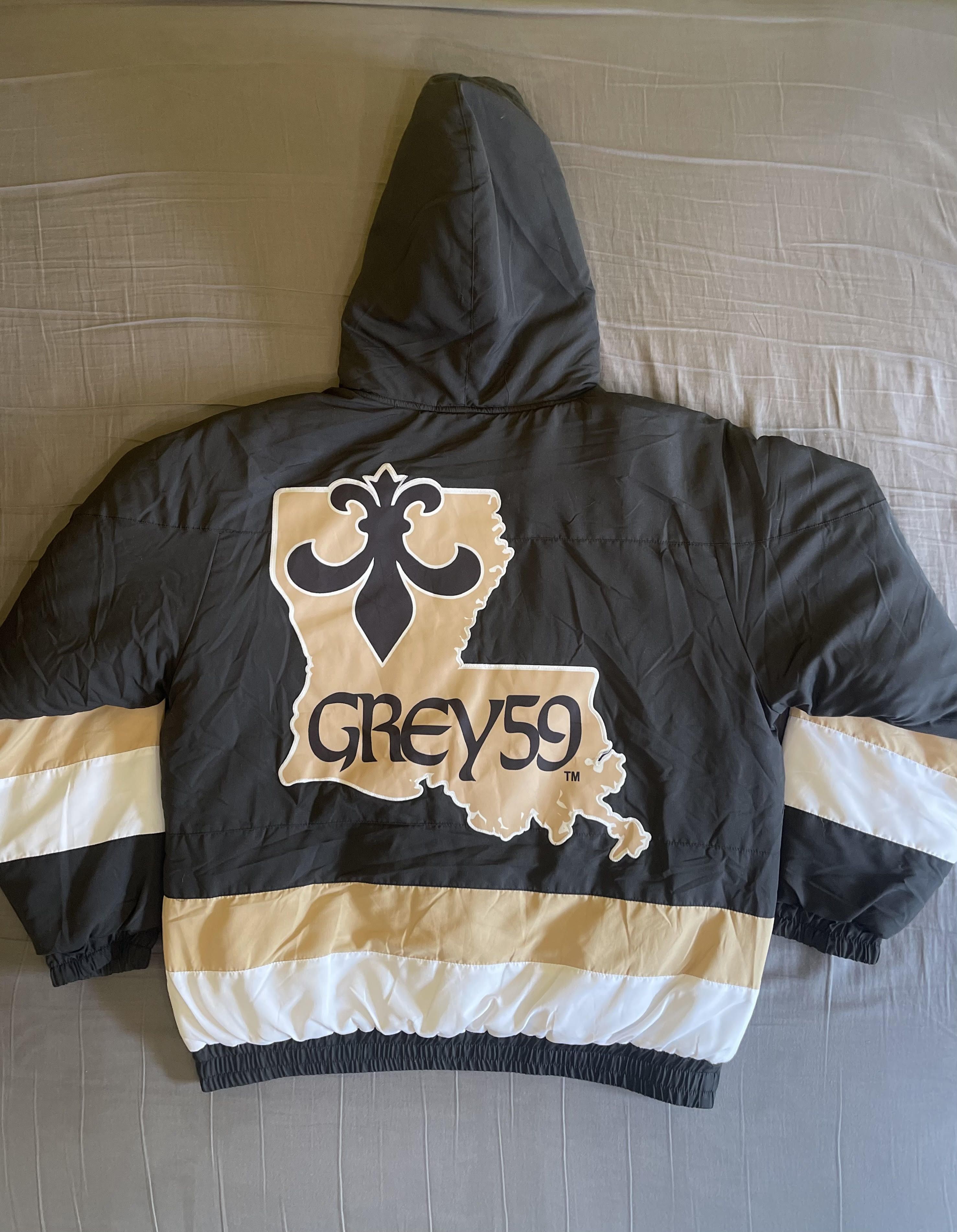 G59 Records WHO DAT STADIUM BLACK JACKET - (Large) | Grailed