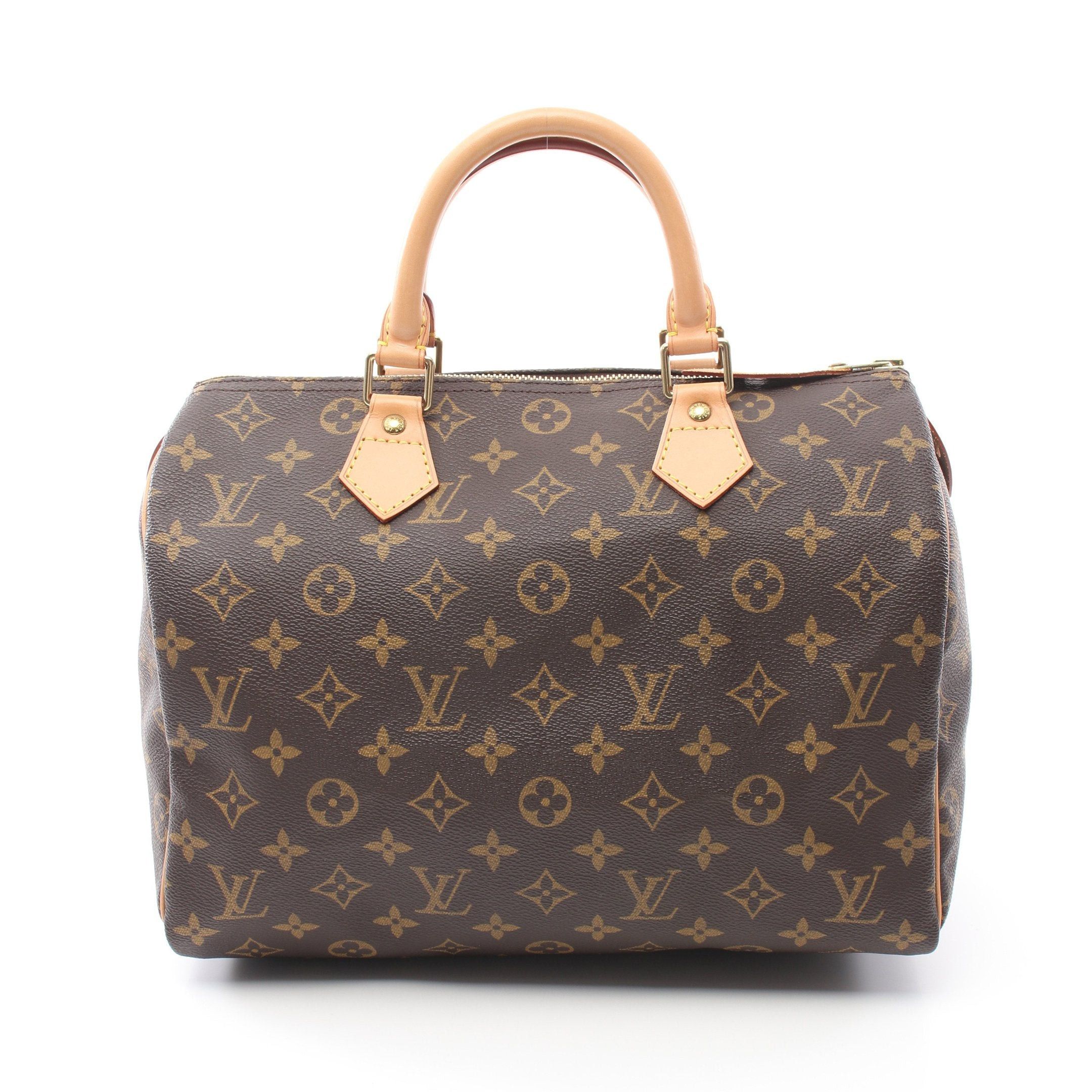 Louis Vuitton Louis Vuitton Speedy 30 Monogram Handbag Leather Brown Size ONE SIZE - 1 Thumbnail