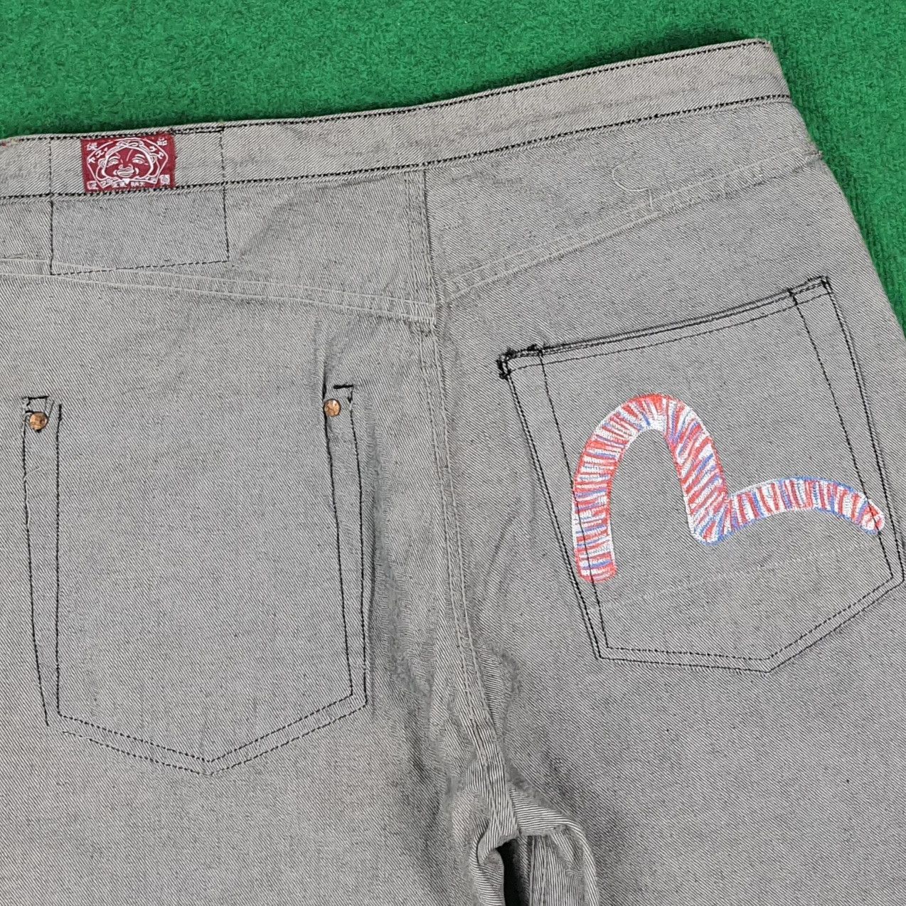 Evisu Vintage Evisu Paris Selvedge Reversible Custom Daicock Jeans Size US 35 - 12 Thumbnail