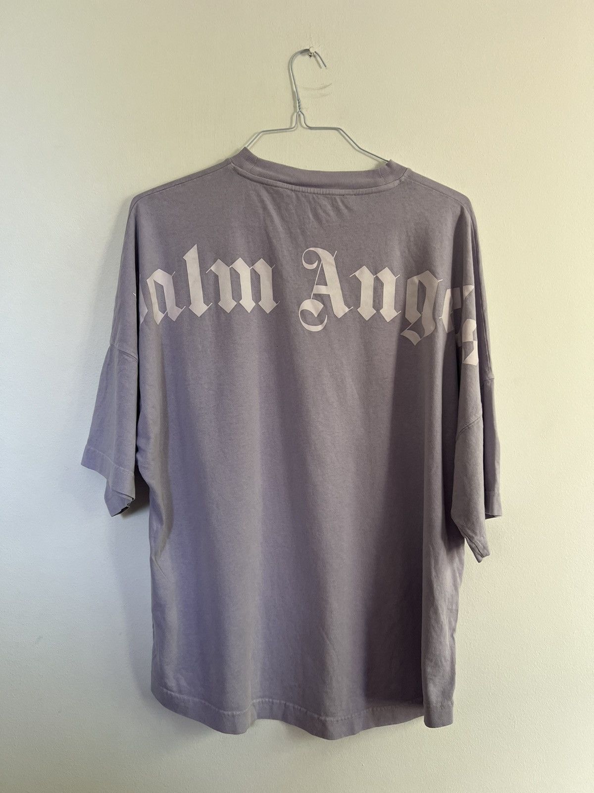 CLASSIC LOGO OVER T-SHIRT in grey - Palm Angels® Official