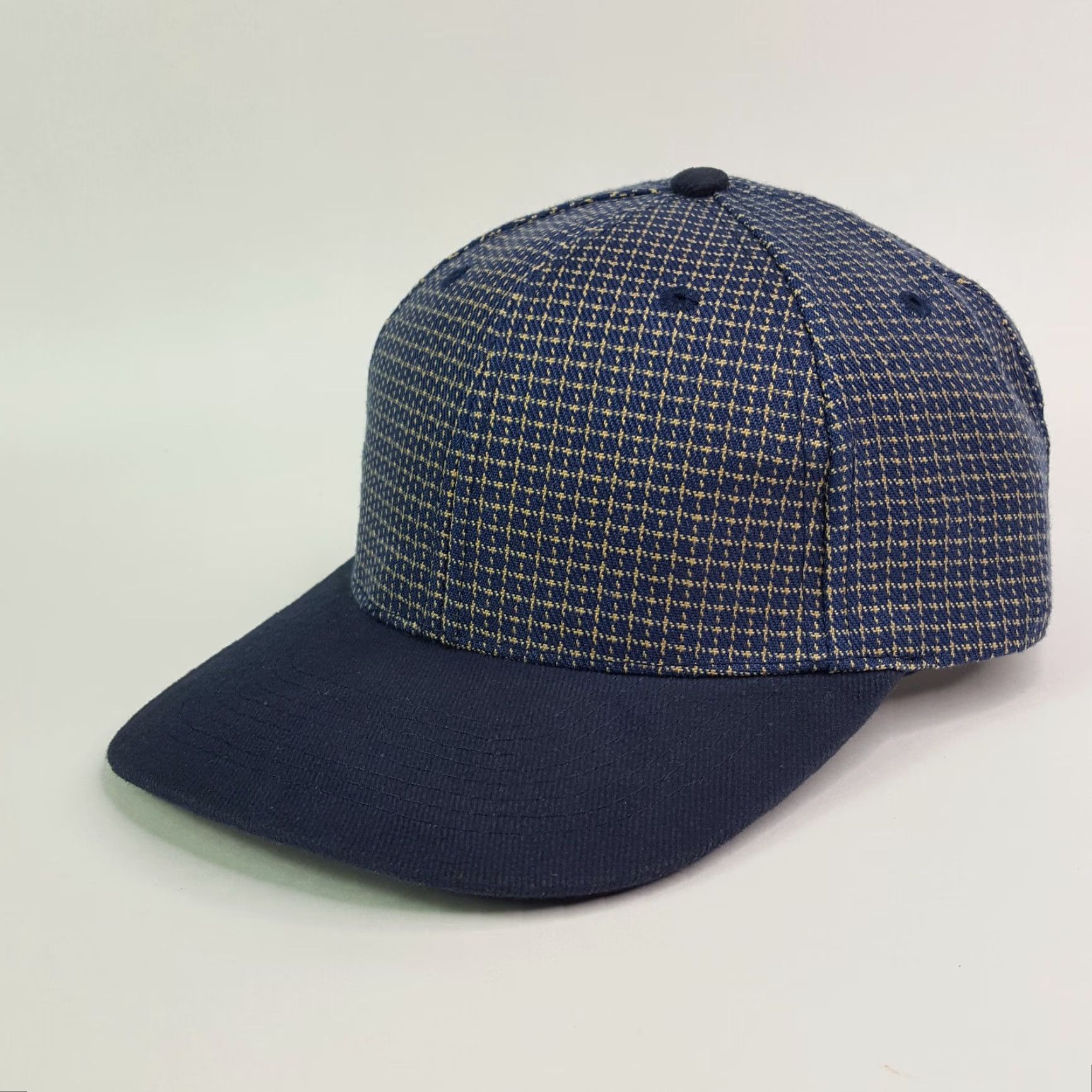 Vintage Vintage Blue Plaid Wool Adjustable Snapback Hat Baseball Cap Sports Size ONE SIZE - 2 Thumbnail