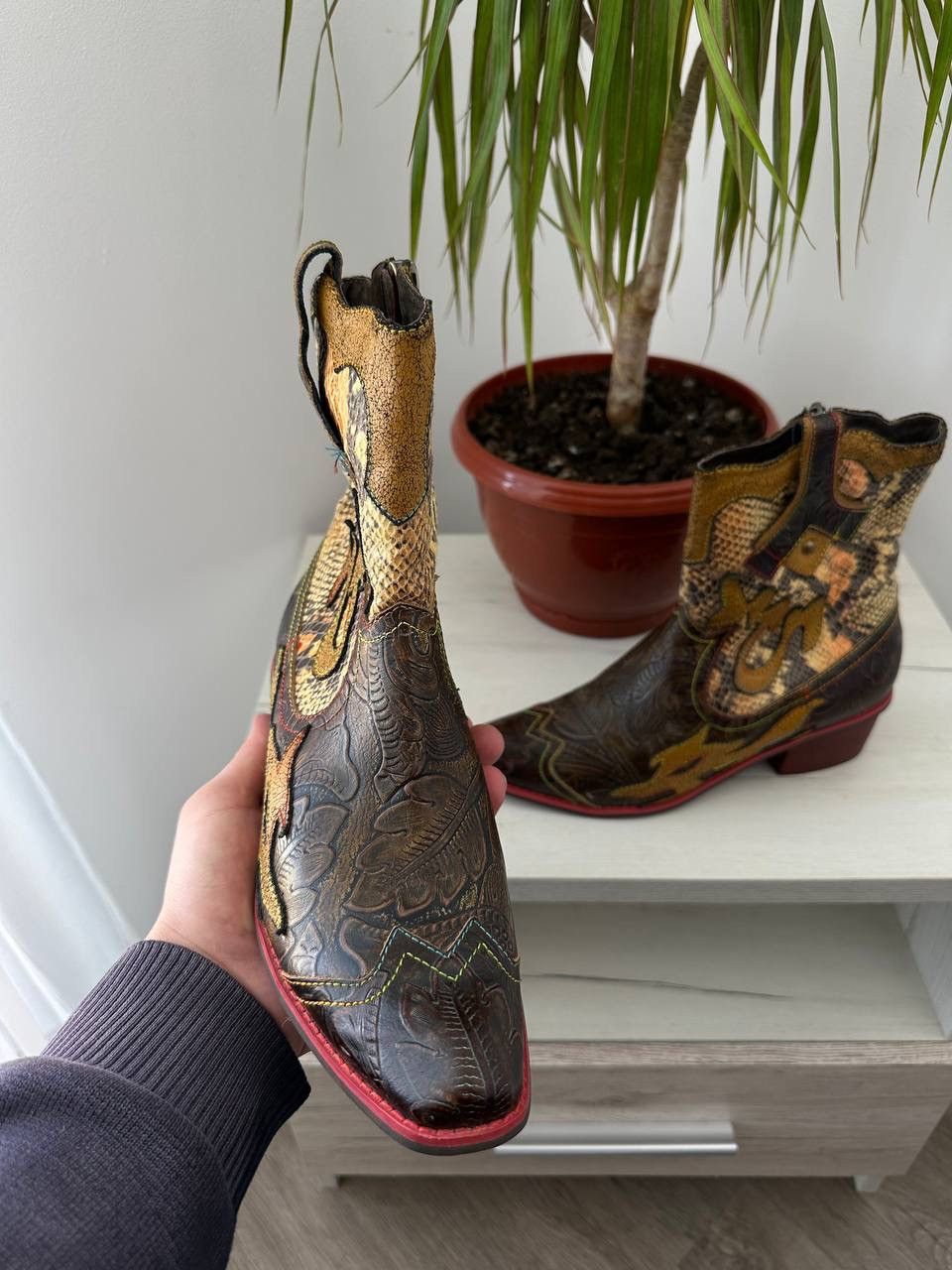 Japanese Brand × Vintage Vintage Japanese Laura Vita Cowboy Boots Size US 9 / IT 39 - 4 Thumbnail