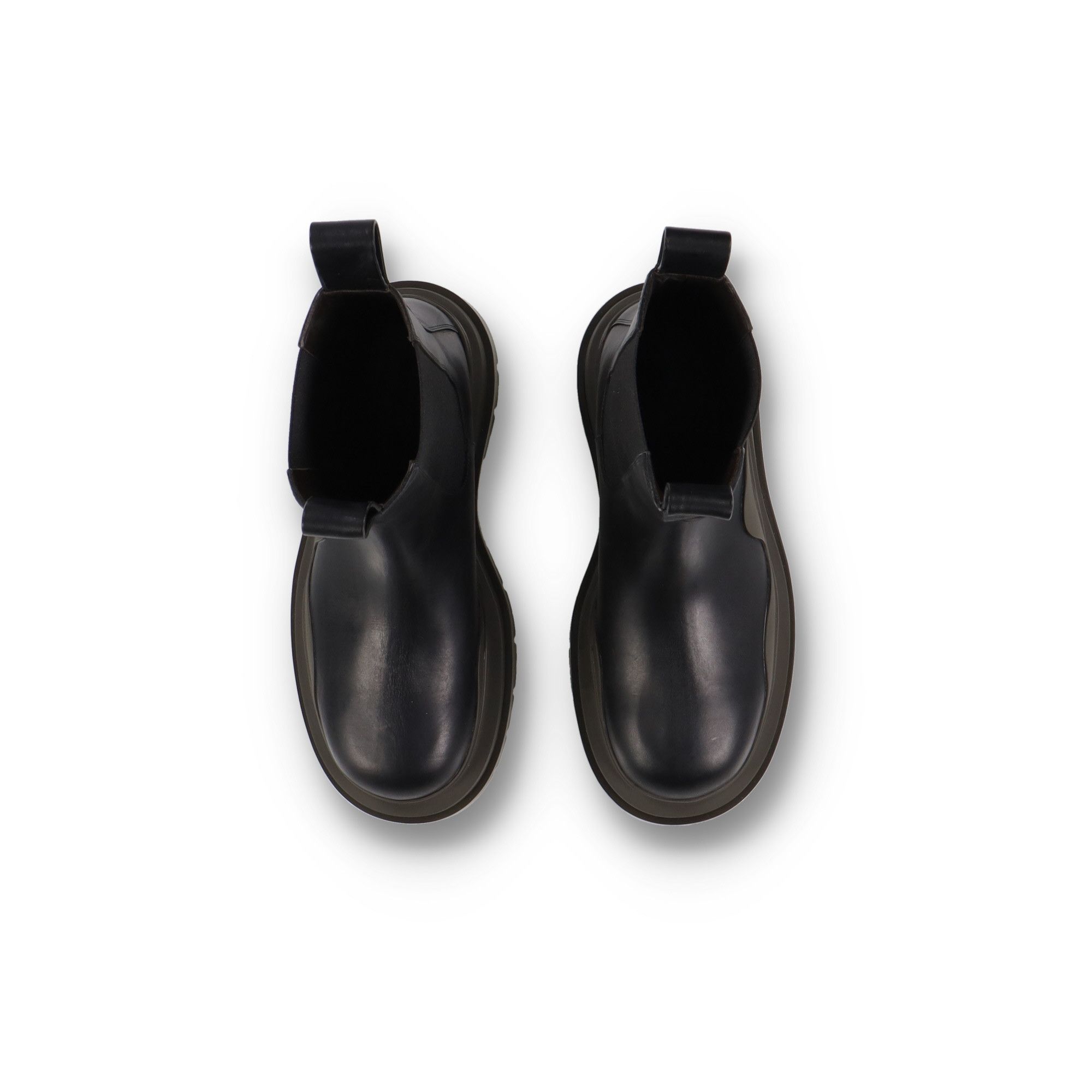 Bottega Veneta Black Camping Tire Chelsea Boots Size US 12 / EU 45 - 4 Thumbnail