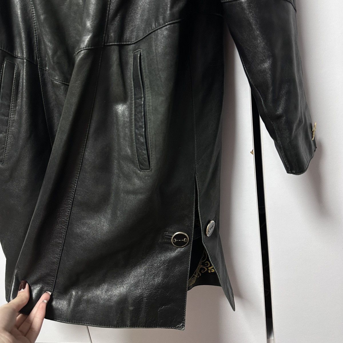 Other Cygielman beautiful black leather coat Size S / US 4 / IT 40 - 4 Thumbnail
