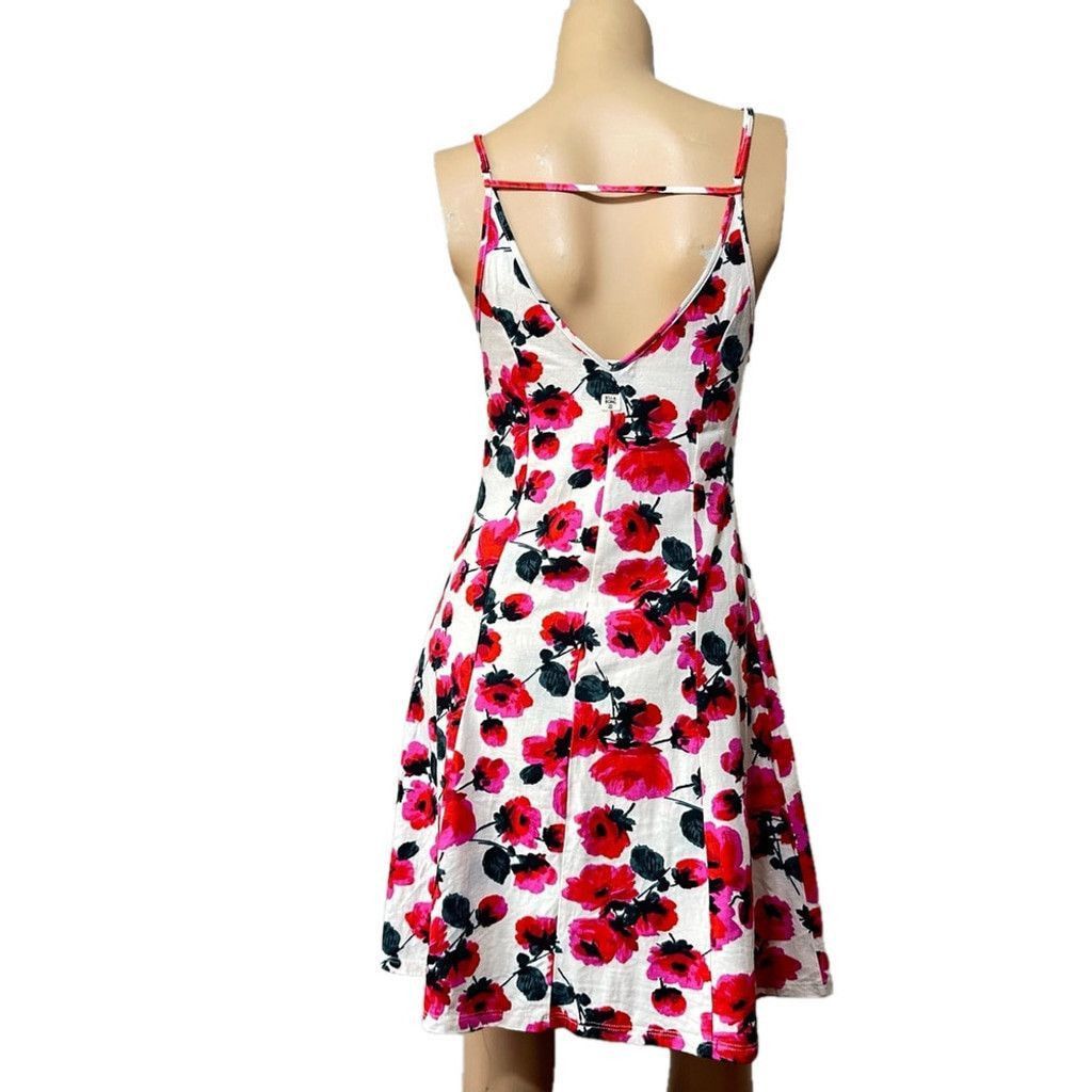 Billabong Billabong Floral Mini Fit Flare Dress Spaghetti Strap Large Size L / US 10 / IT 46 - 4 Thumbnail