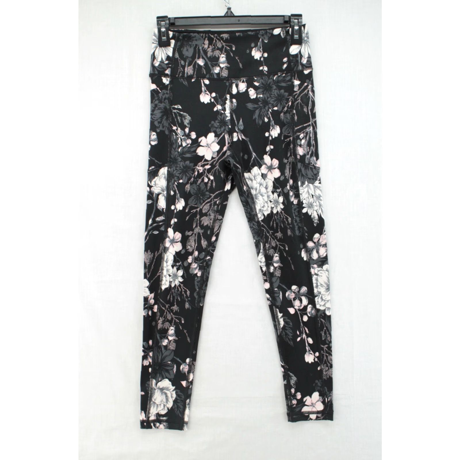 Victoria's Secret Victoria's Secret Leggings Women’s 6 Black Floral Athleisure Women’s Size 28" / US 6 / IT 42 - 5 Thumbnail
