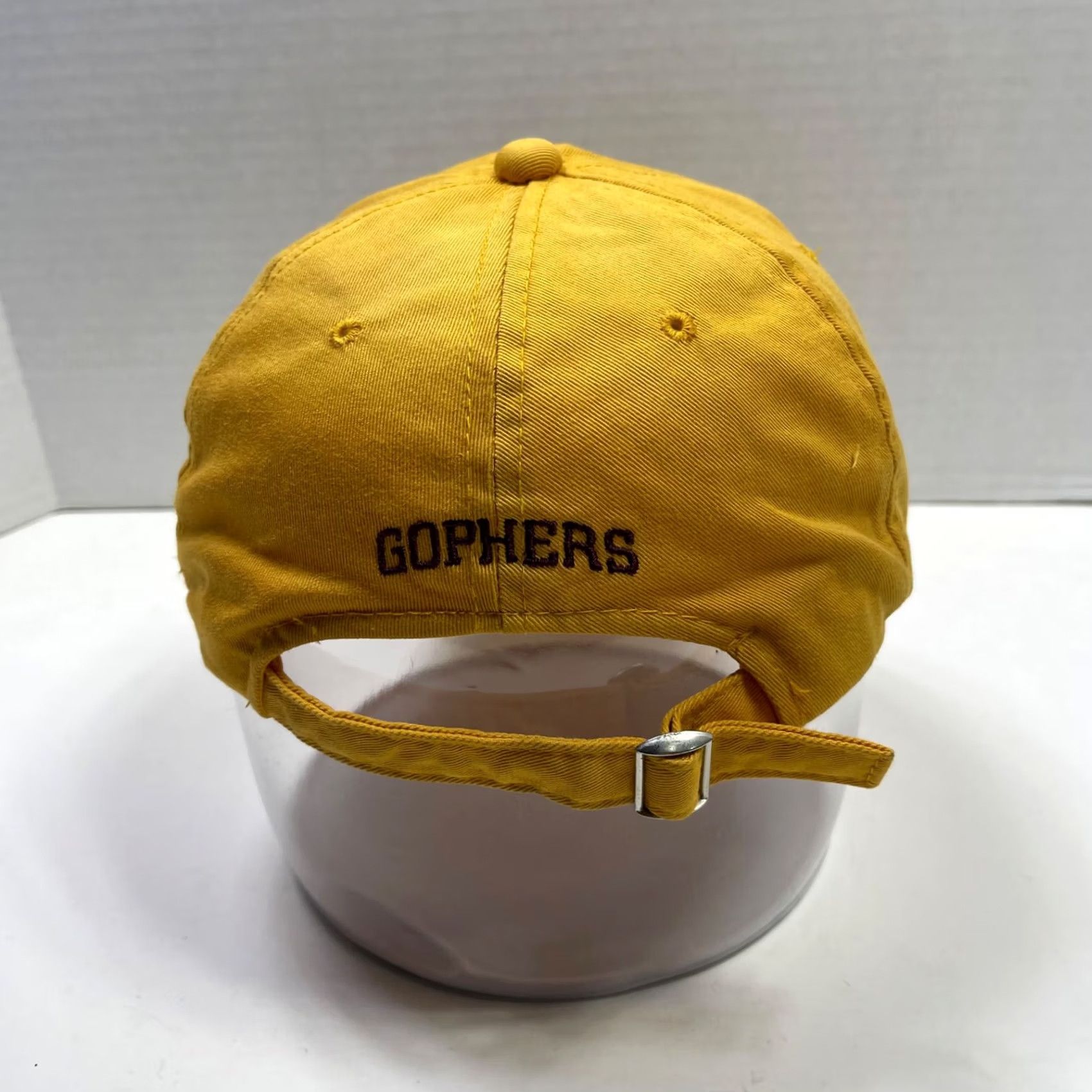 Vintage Vintage Minnesota Golden Gophers Hat Yellow Signature NCAA Sports Cotton Dad Hat Size ONE SIZE - 4 Thumbnail